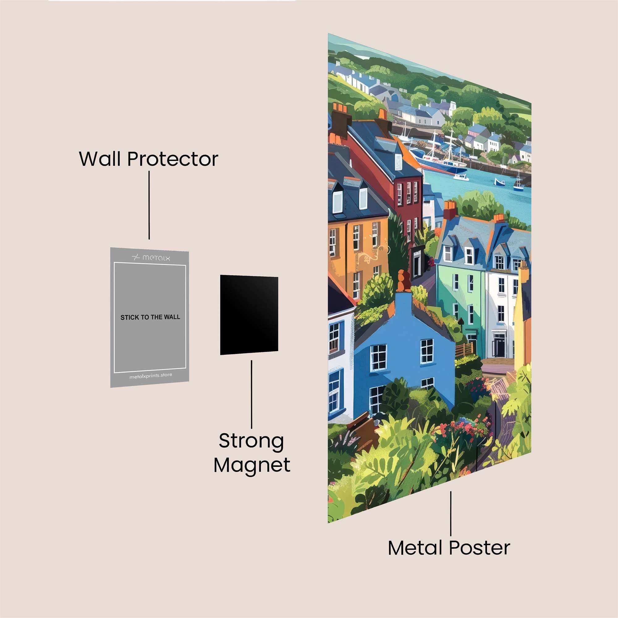 Coastal Serenity Safe Wall Magnetic / M