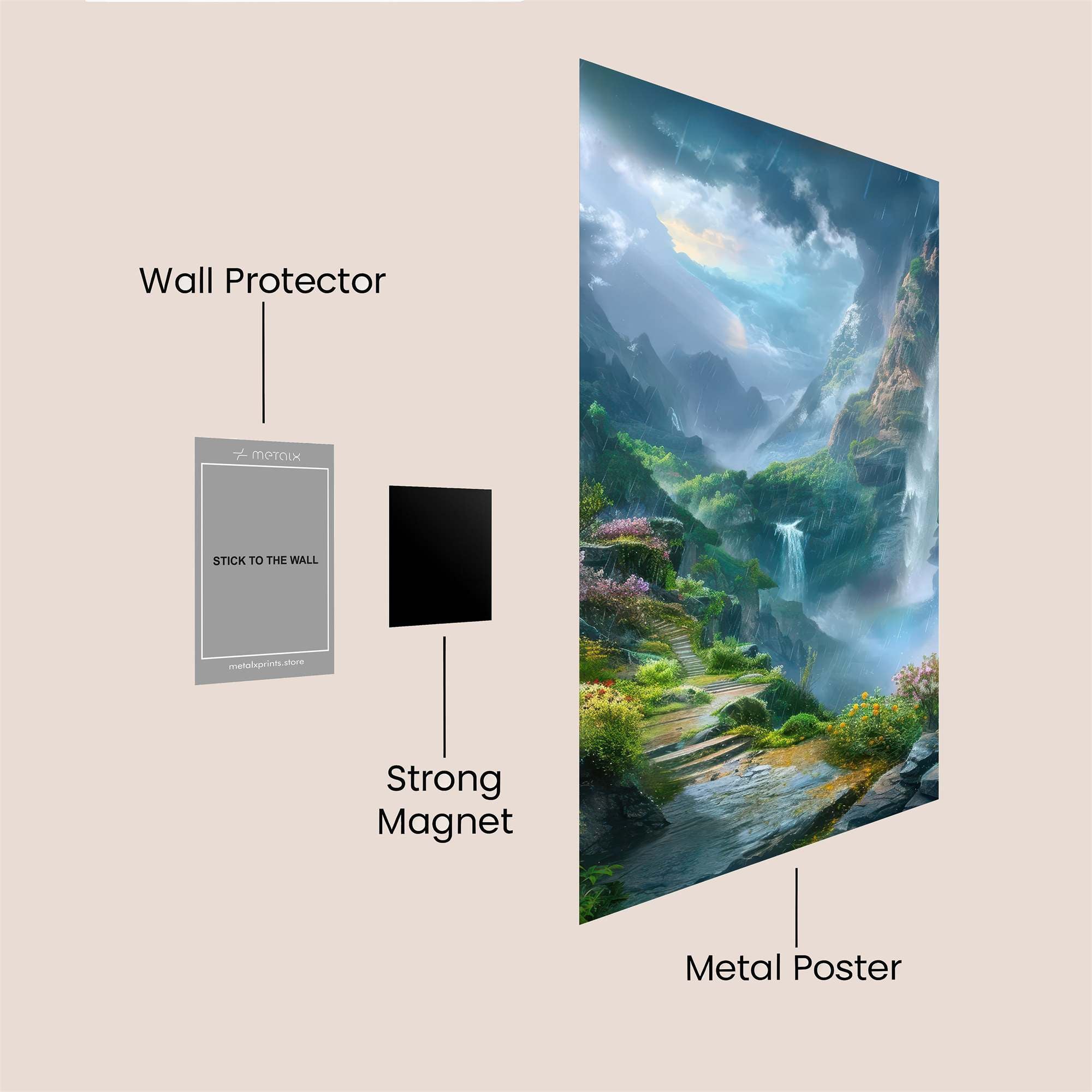 Mystic Cascade Safe Wall Magnetic / M