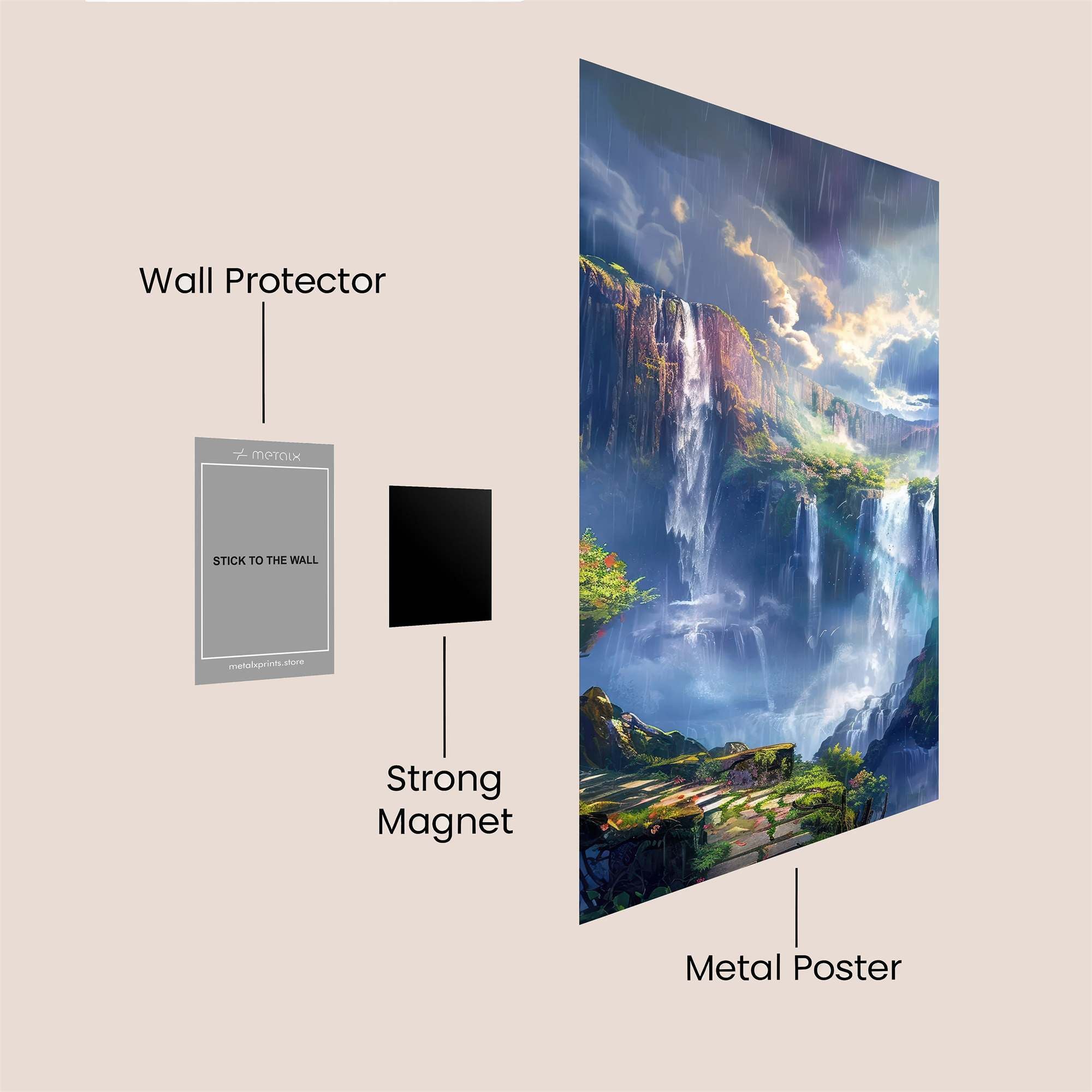 Mystic Falls Safe Wall Magnetic / M