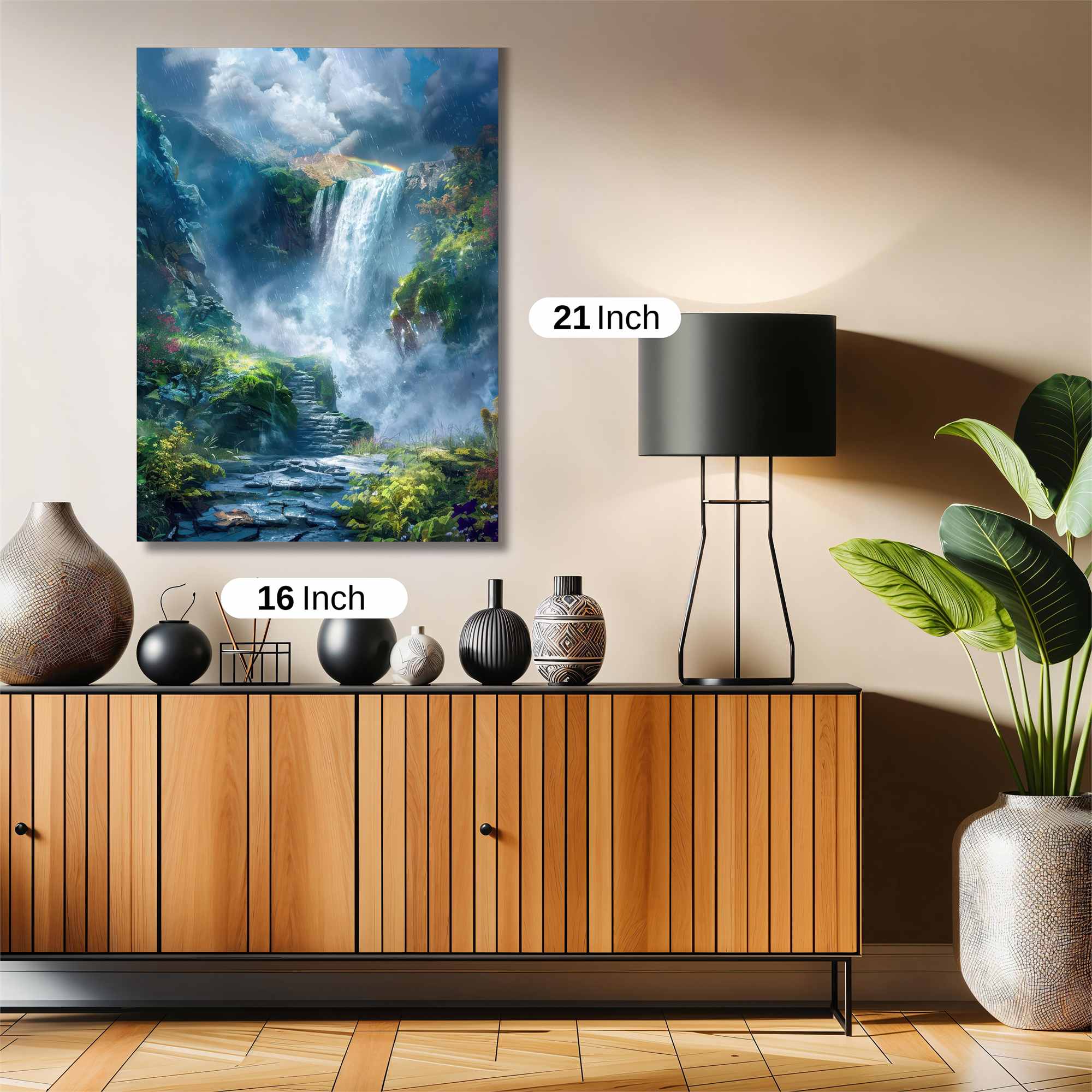 Mystic Waterfall Safe Wall Magnetic / M