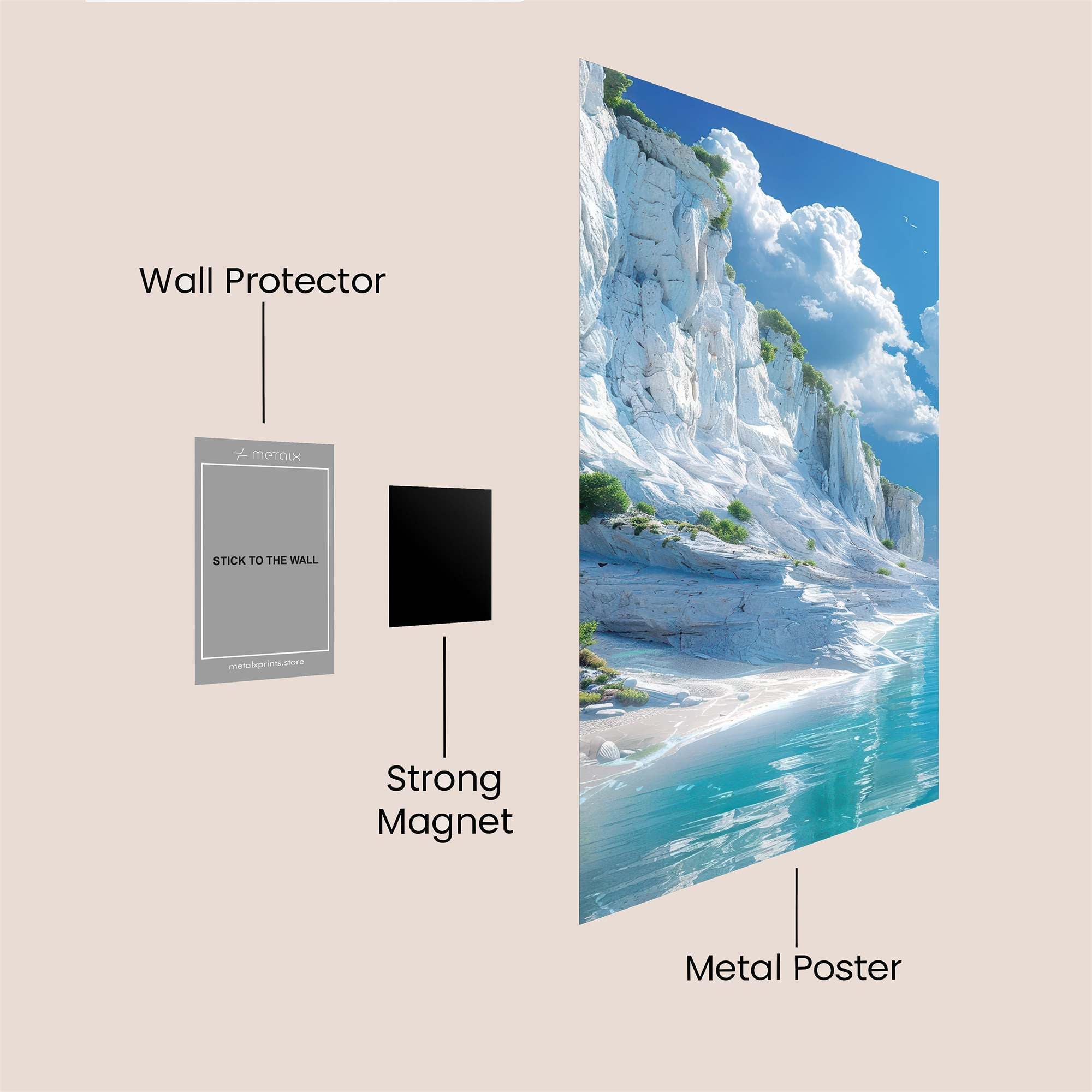 Cliffs Serenity Safe Wall Magnetic / M