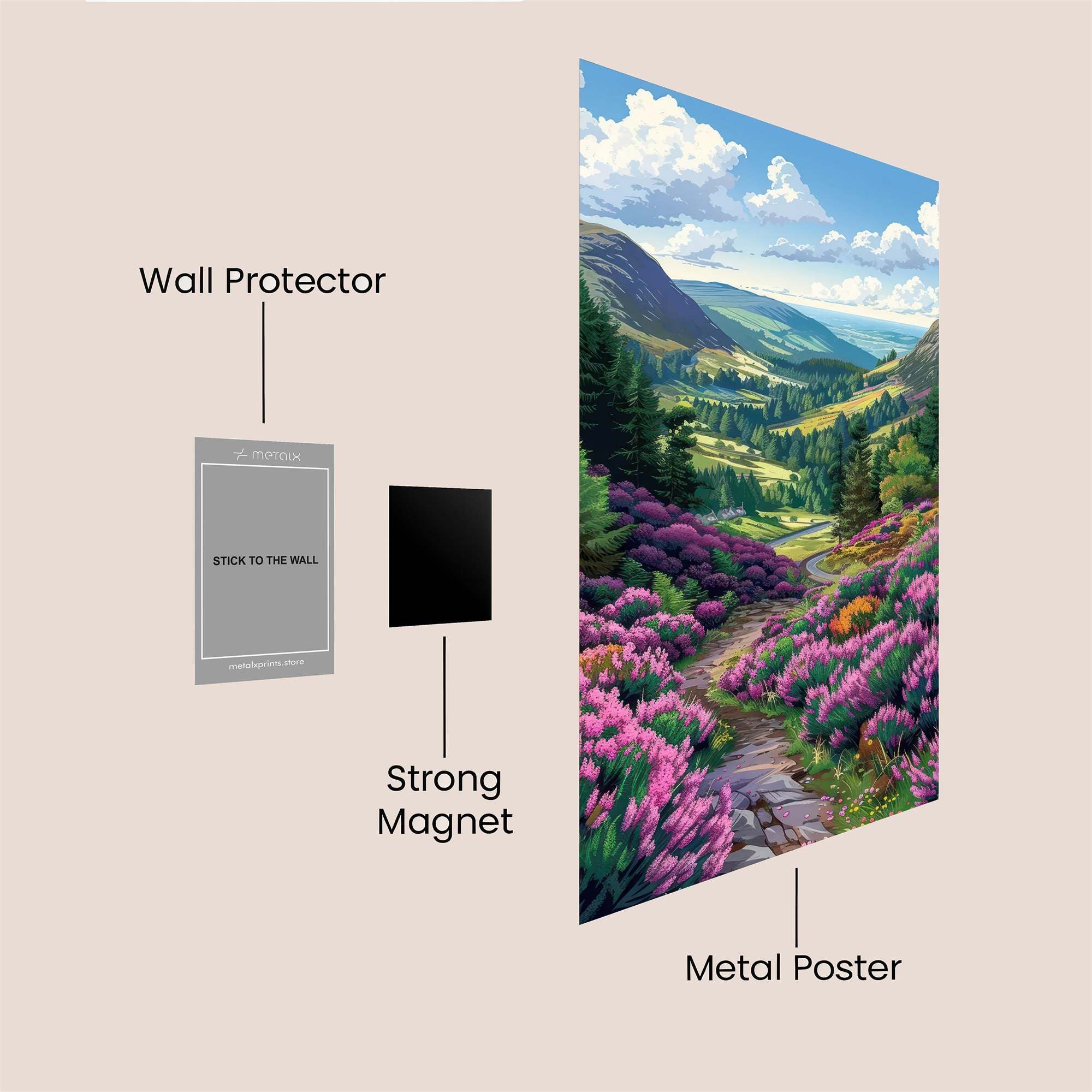 Moorland Serenity Safe Wall Magnetic / M