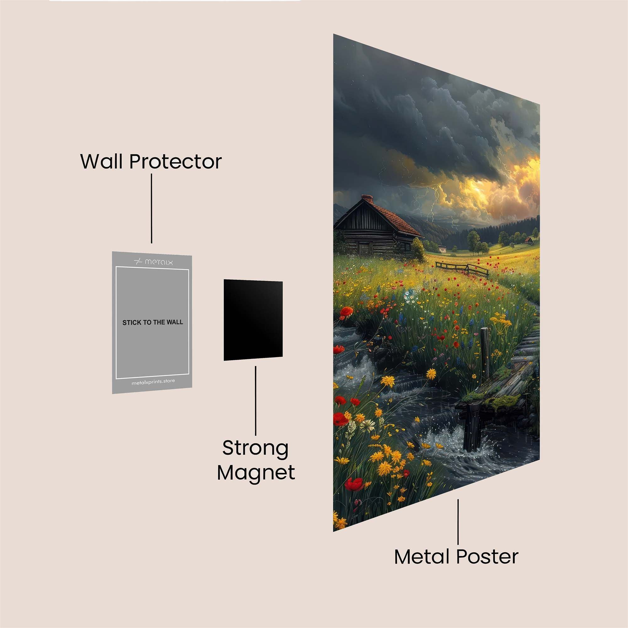 Cabin Serenity Safe Wall Magnetic / M