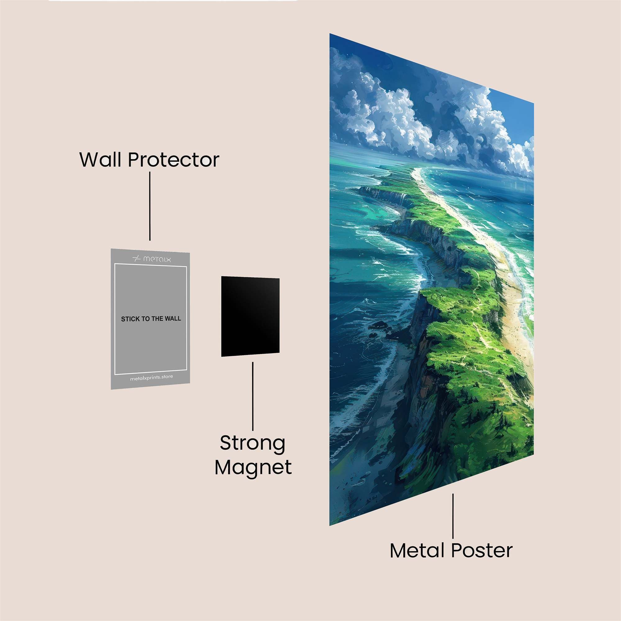 Island Bliss Safe Wall Magnetic / M