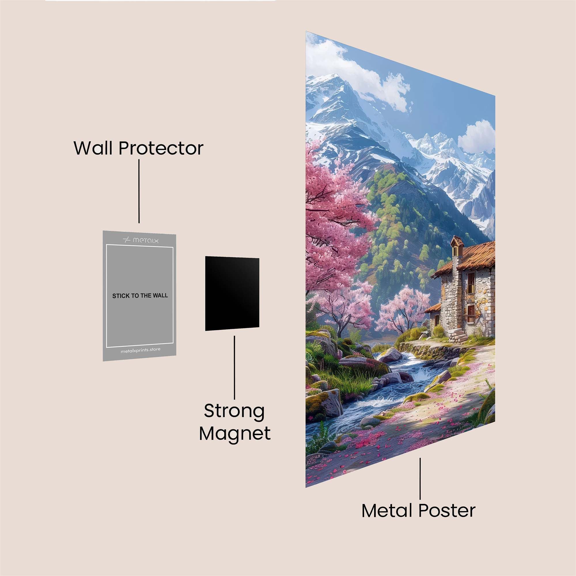 Blossom Serenity Safe Wall Magnetic / M
