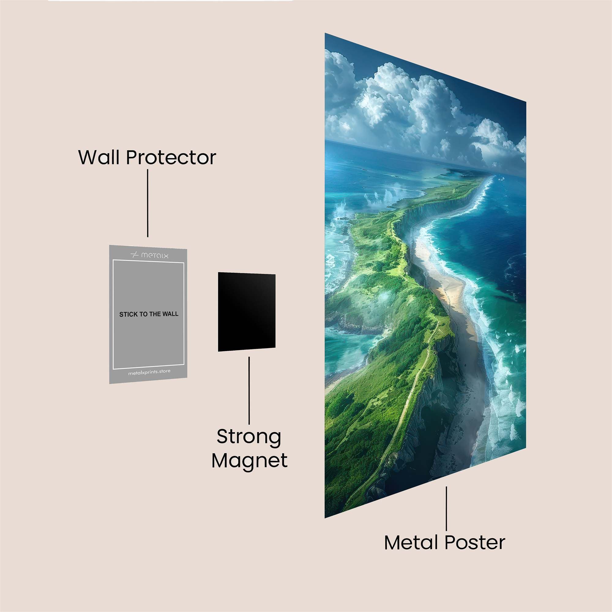 Island Serenity Safe Wall Magnetic / M