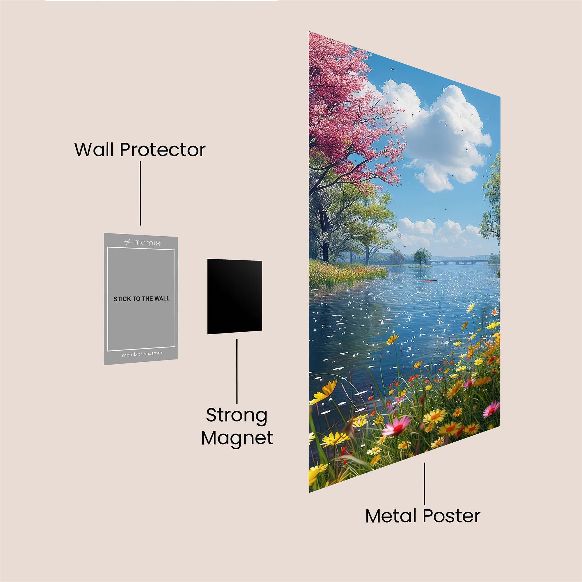 Sakura Serenity Safe Wall Magnetic / M