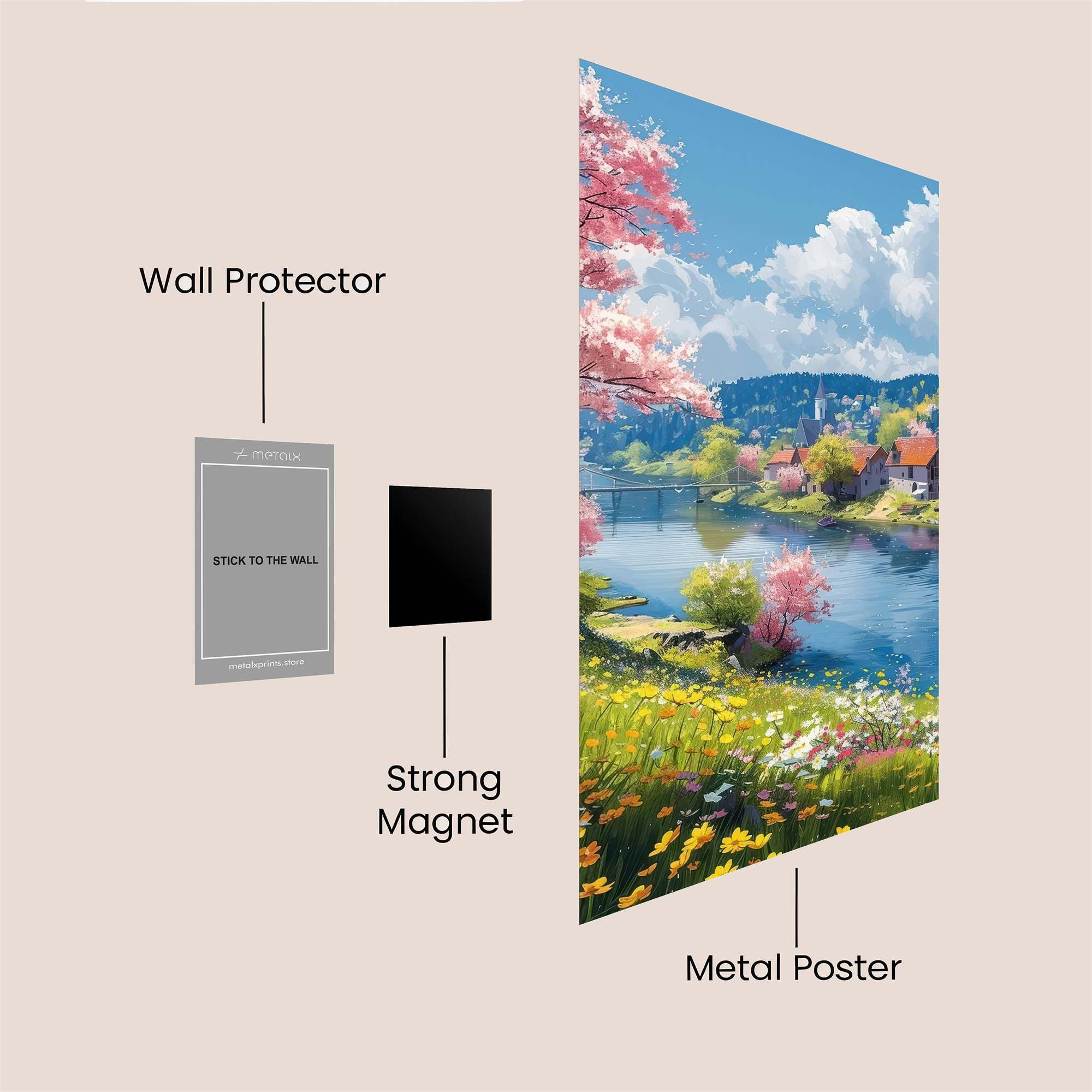 Blossom Serenity Safe Wall Magnetic / M