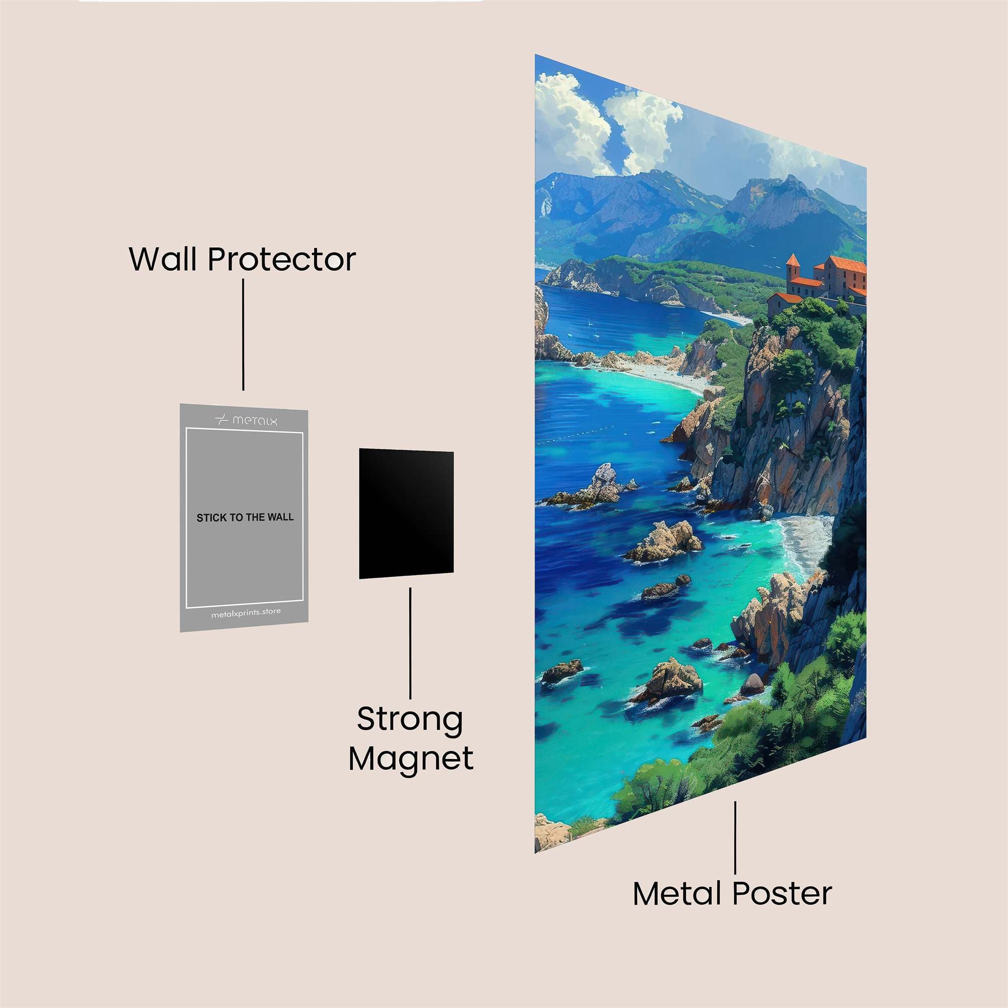 Amalfi Serenity Safe Wall Magnetic / M