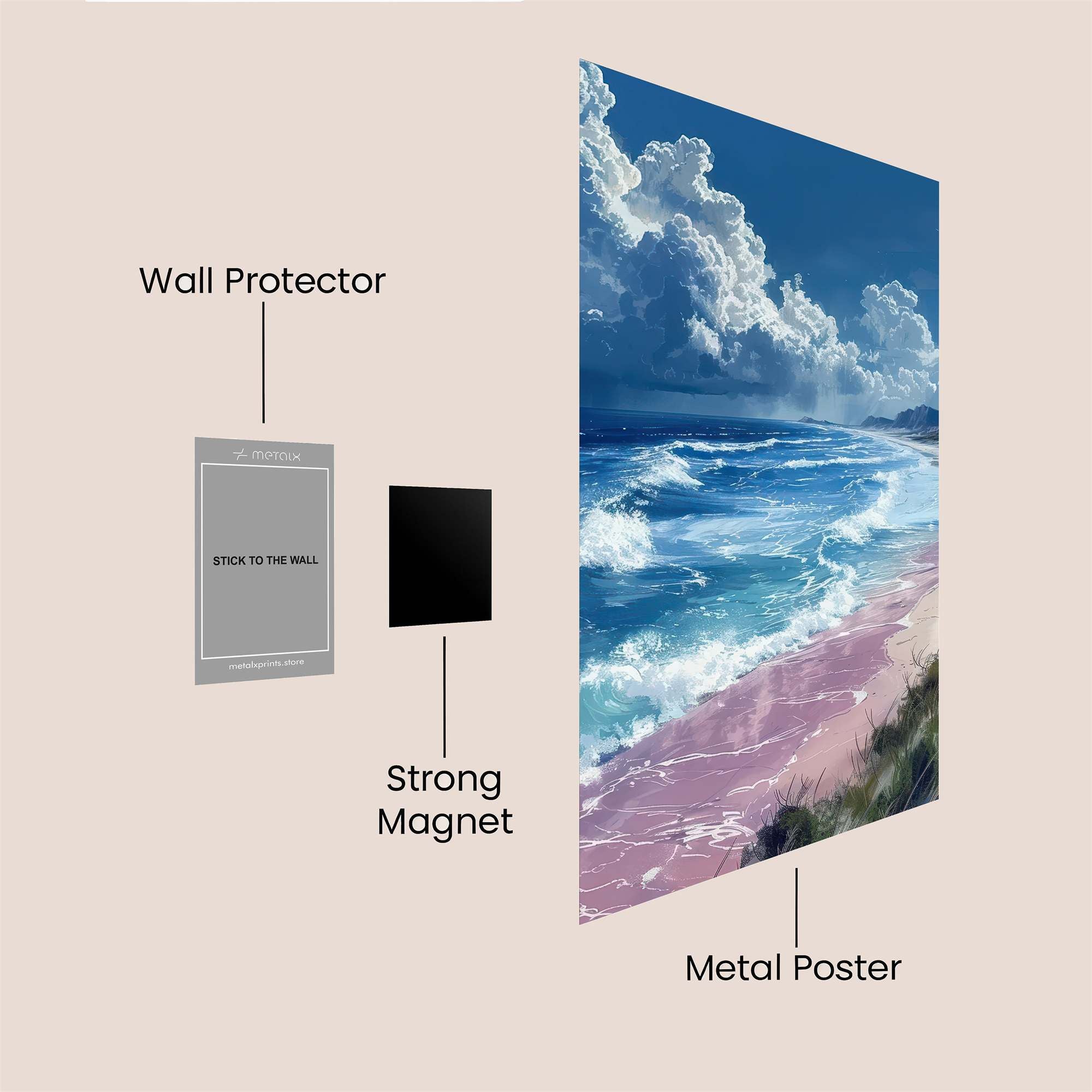 Oceanic Serenity Safe Wall Magnetic / M