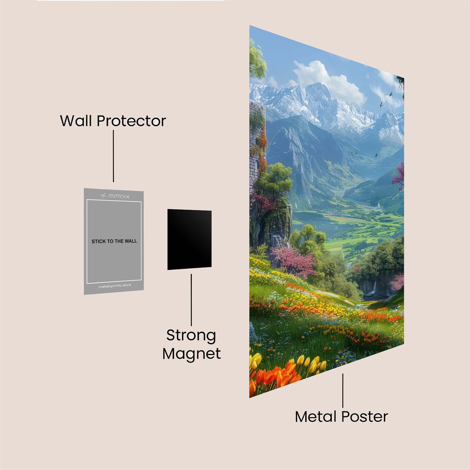 Alpine Serenity Safe Wall Magnetic / M