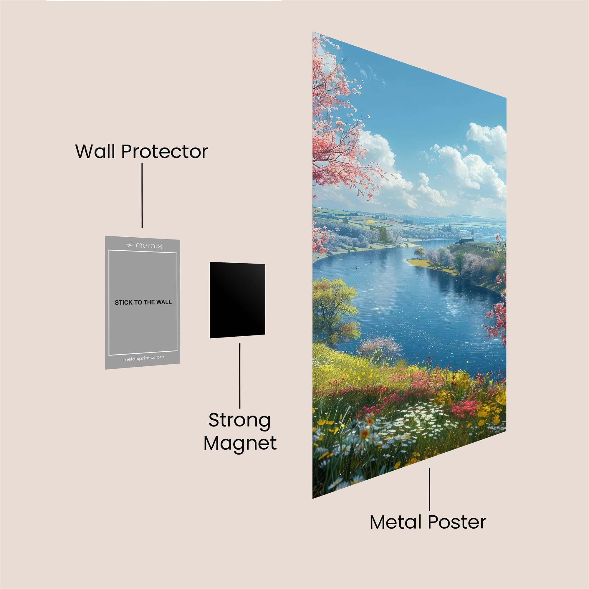 Blossom Serenity Safe Wall Magnetic / M