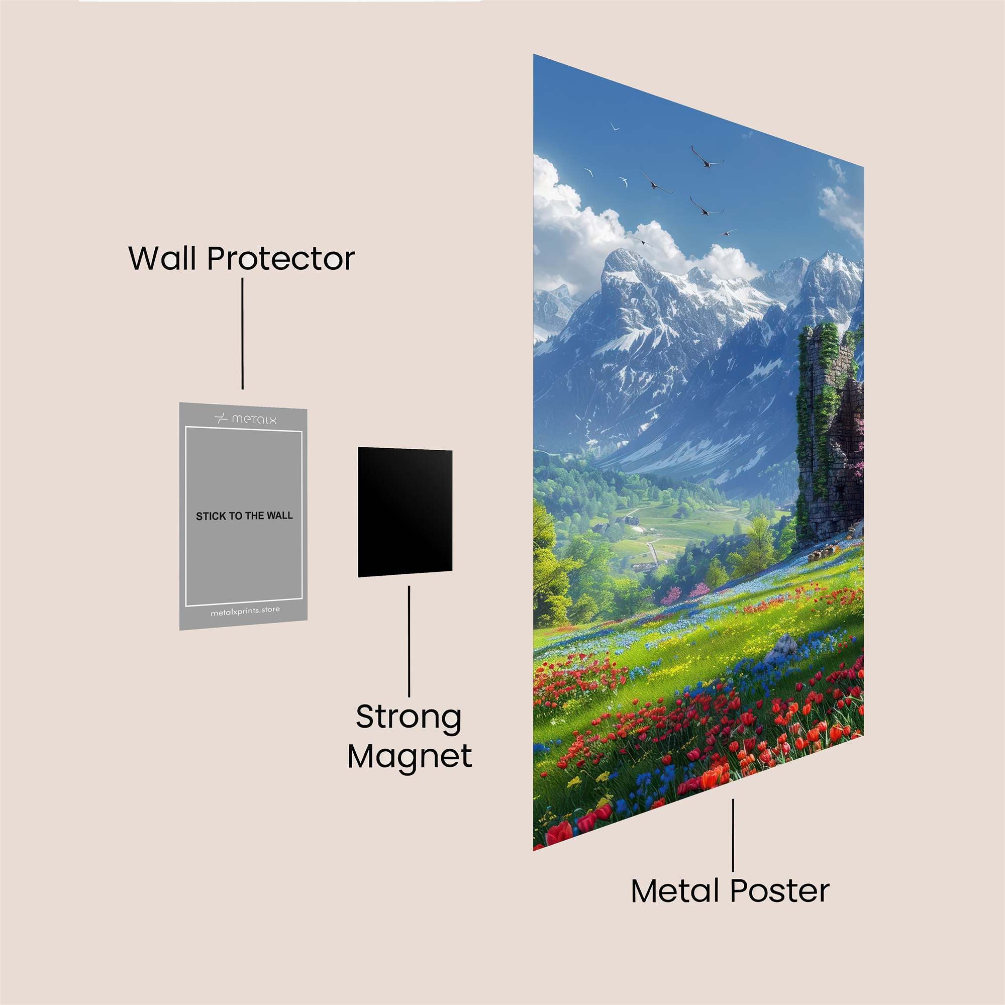 Castle Serenity Safe Wall Magnetic / M