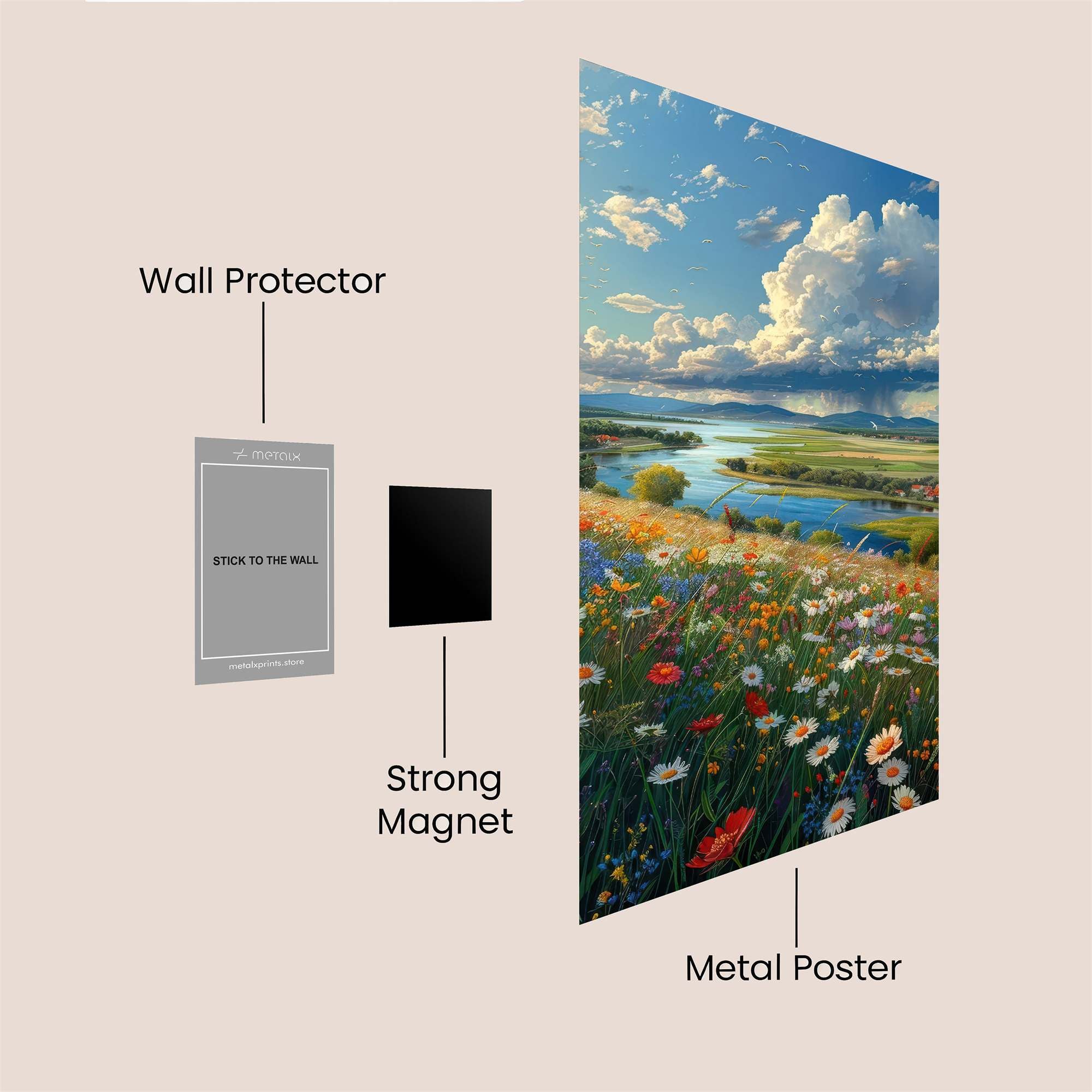 Meadow Rapture Safe Wall Magnetic / M