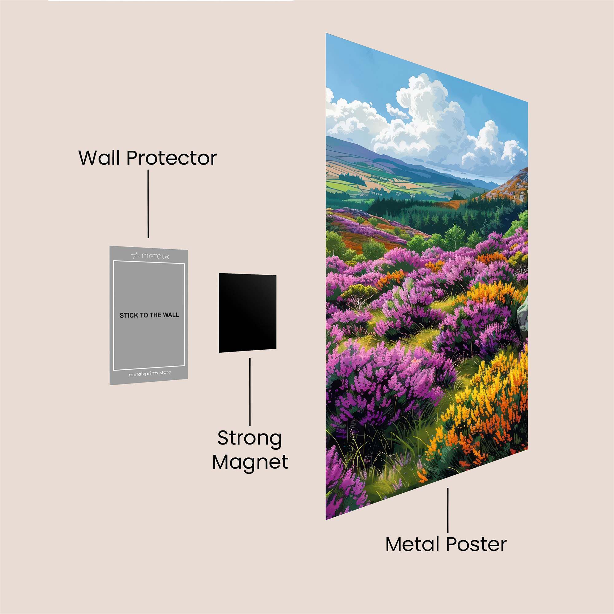 Heathland Harmony Safe Wall Magnetic / M
