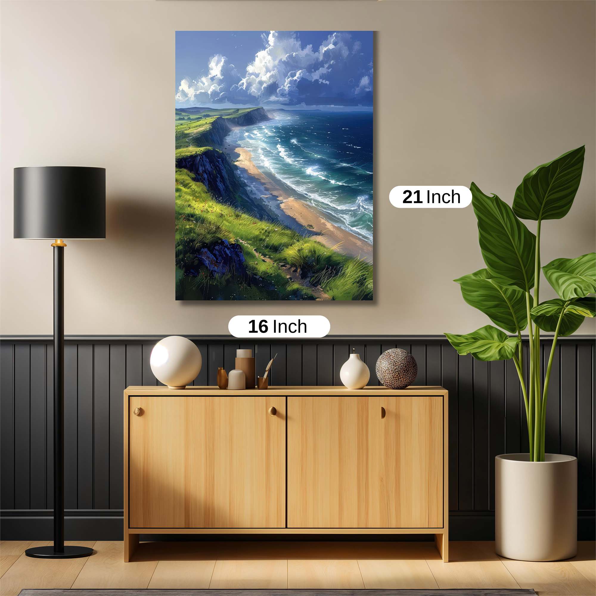 Coastal Serenity Safe Wall Magnetic / M