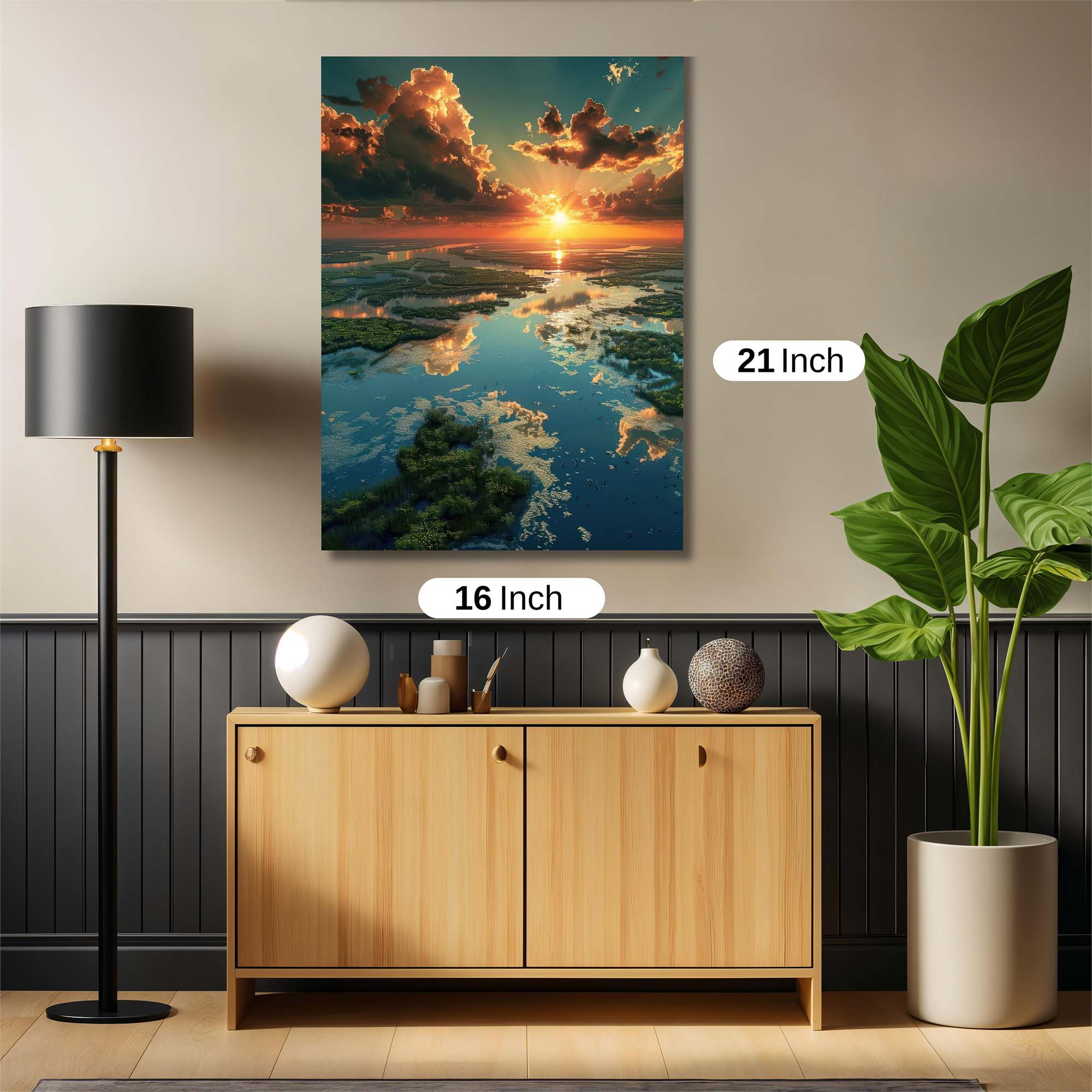Sunset Serenity Safe Wall Magnetic / M