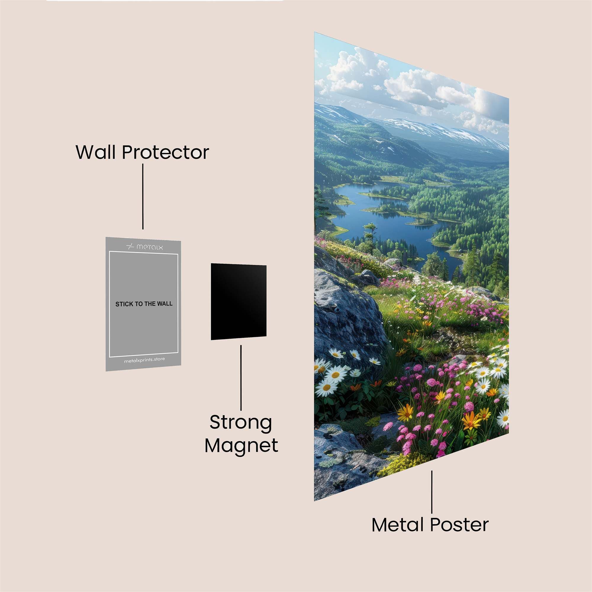 Mountain Serenity Safe Wall Magnetic / M