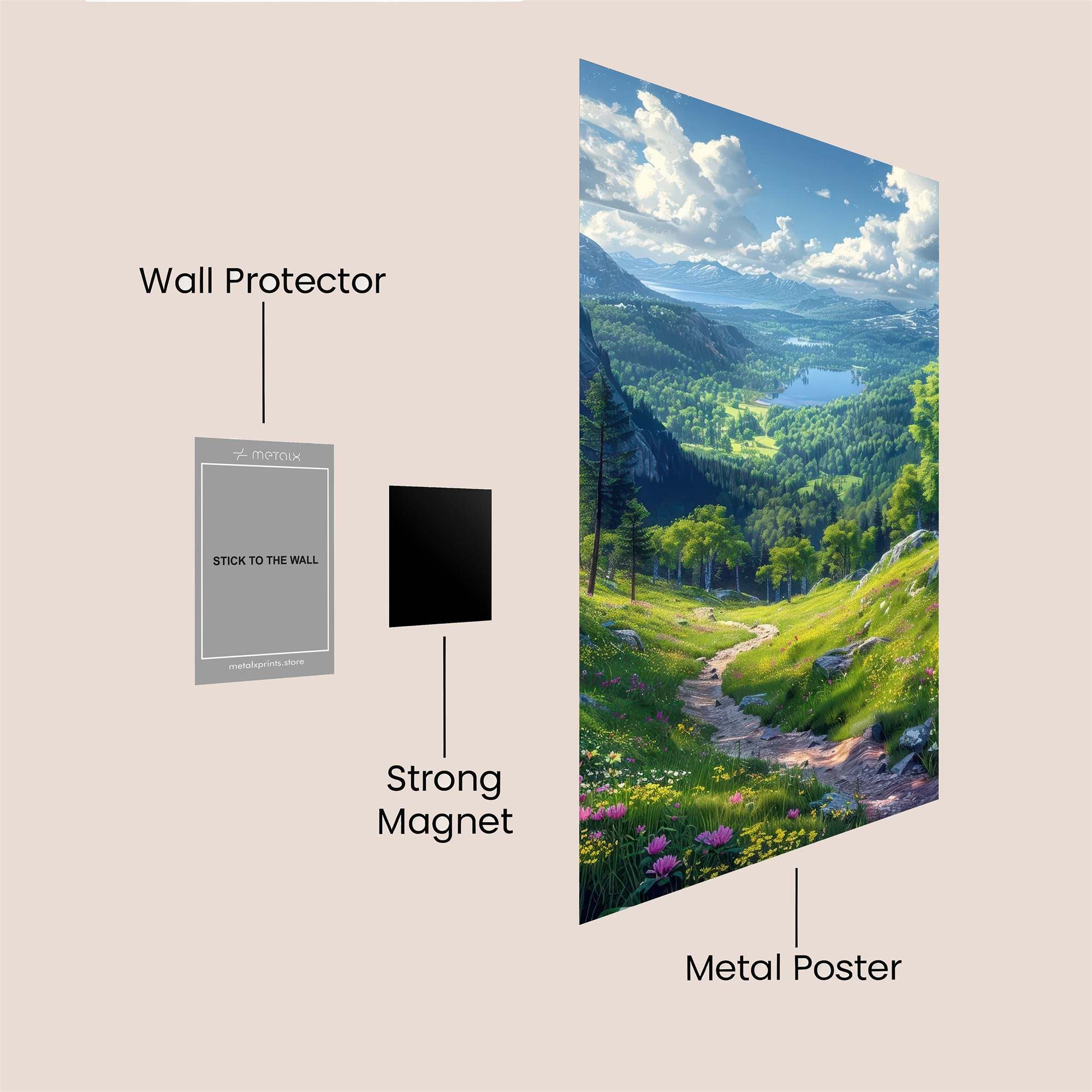 Nature's Serenity Safe Wall Magnetic / M