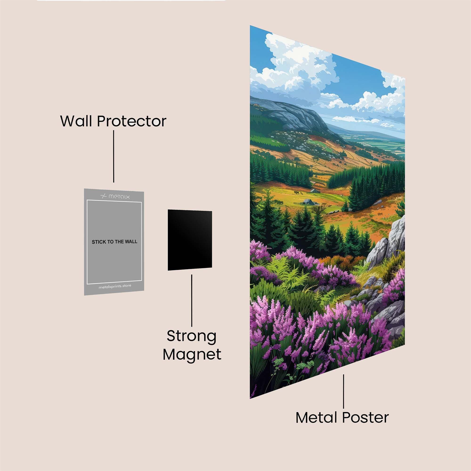 Moorland Serenity Safe Wall Magnetic / M