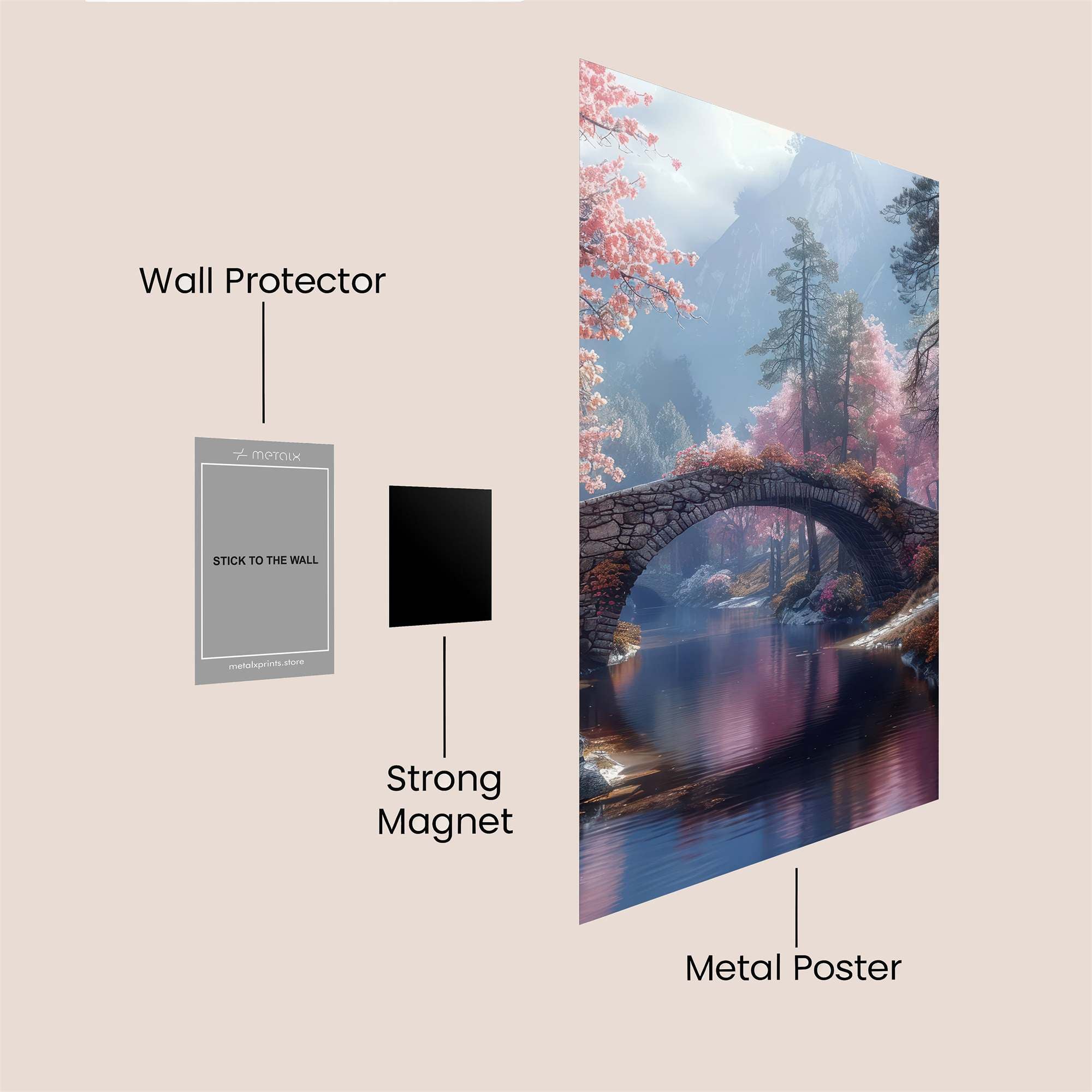 Blossom Serenity Safe Wall Magnetic / M