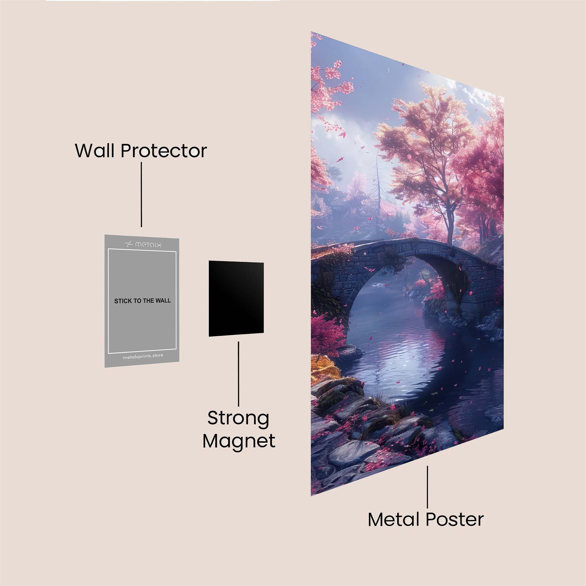 Cherry Dream Safe Wall Magnetic / M