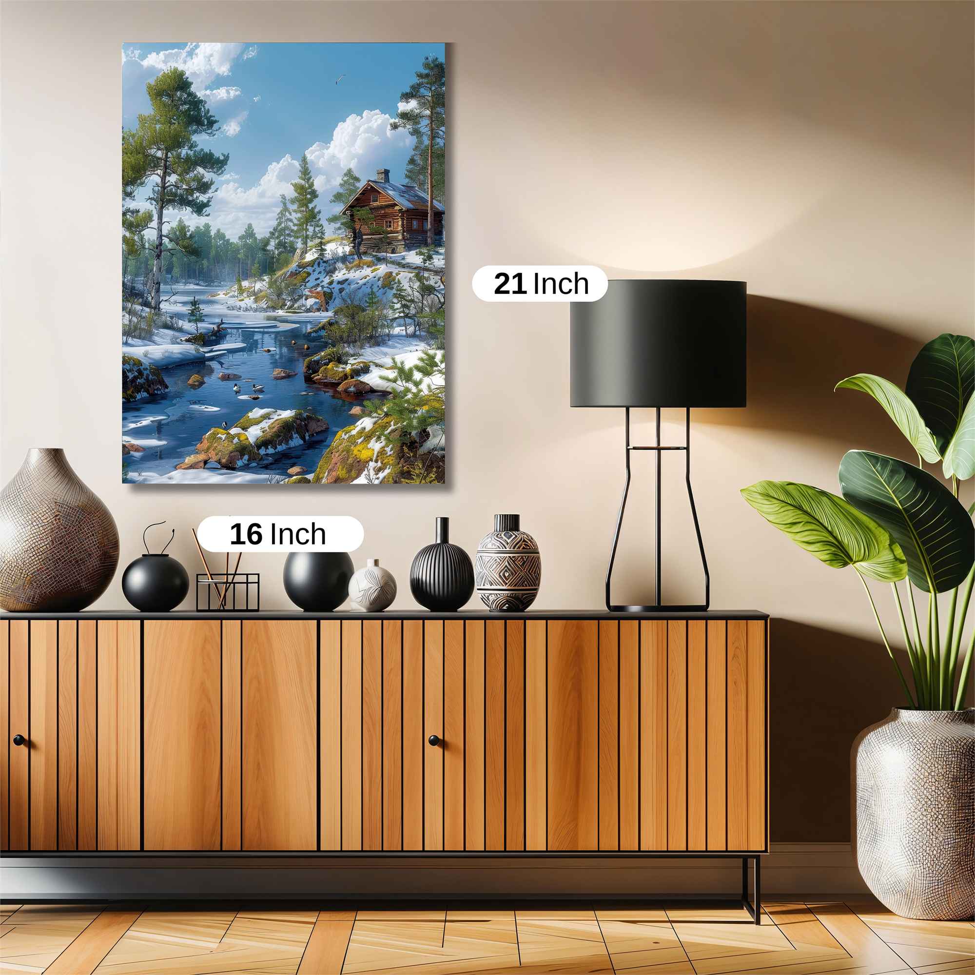 Cabin Tranquility Safe Wall Magnetic / M