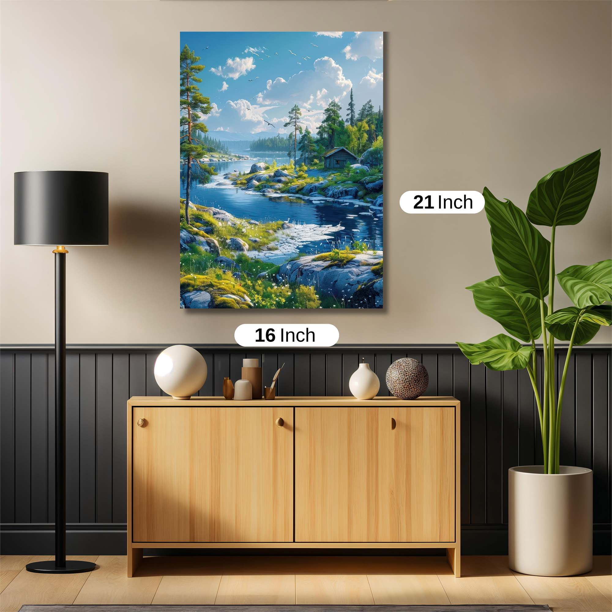 Lakeside Serenity Safe Wall Magnetic / M