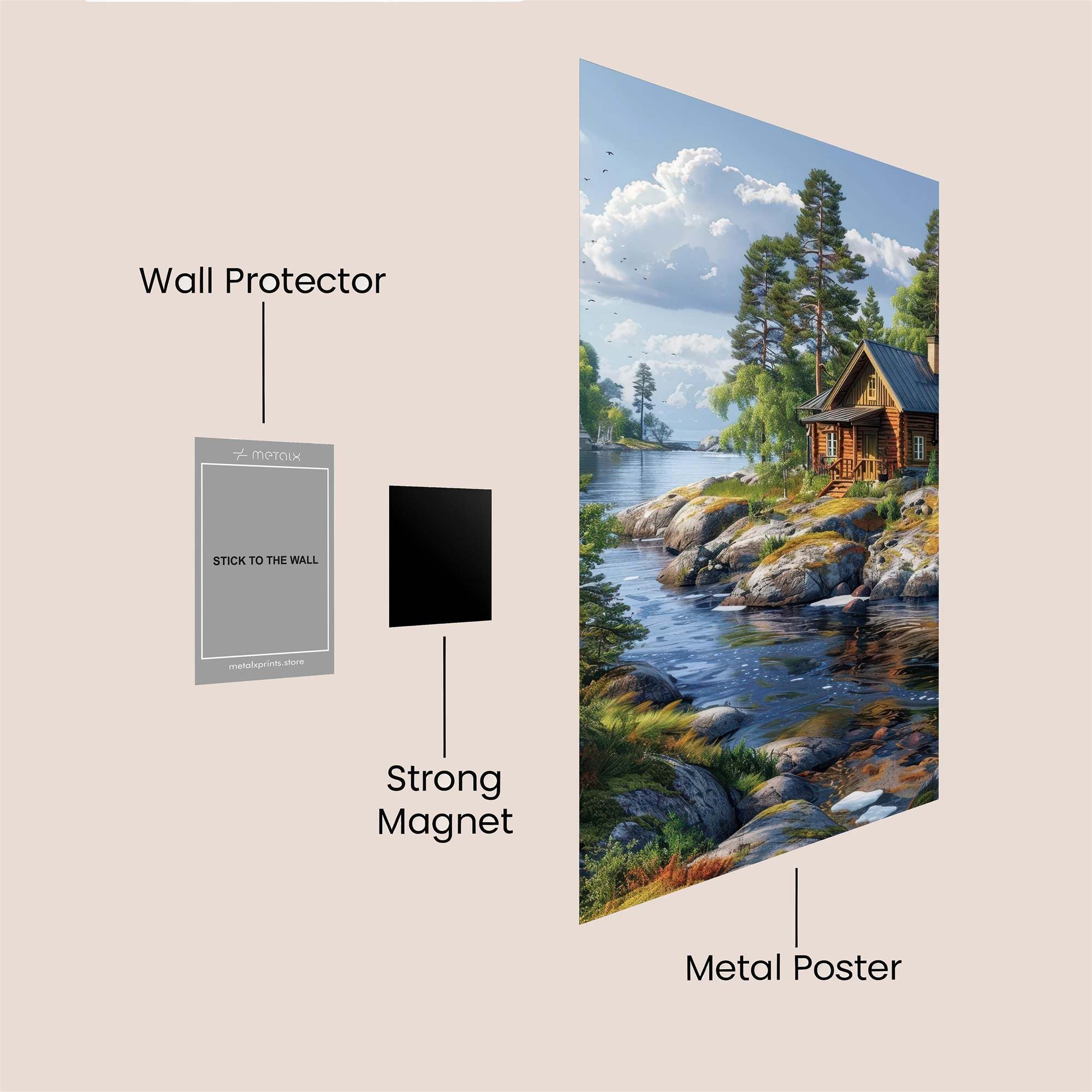 Cabin Serenity Safe Wall Magnetic / M