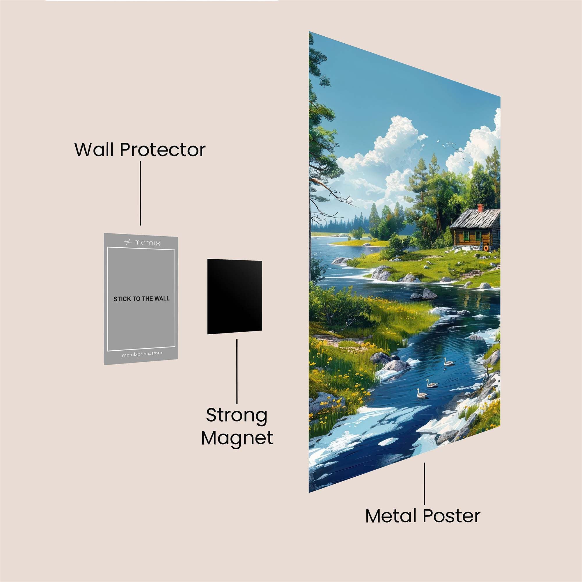 Cabin Serenity Safe Wall Magnetic / M