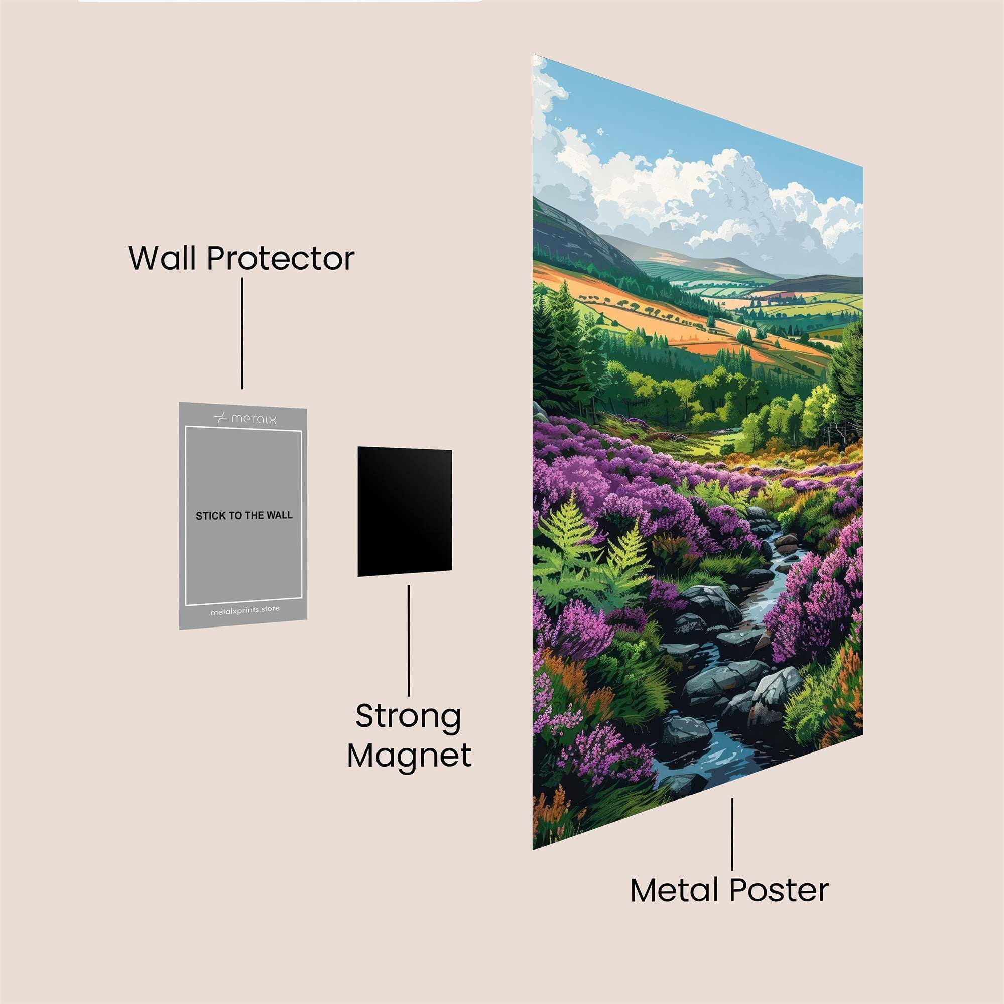 Heather Harmony Safe Wall Magnetic / M