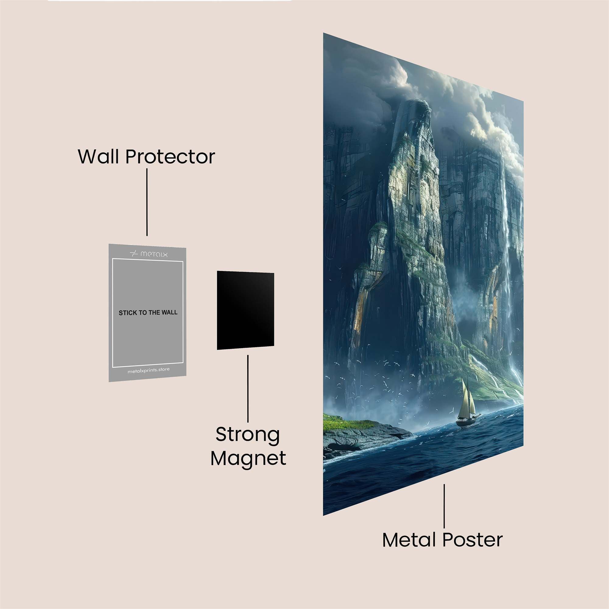 Cliff Majesty Safe Wall Magnetic / M