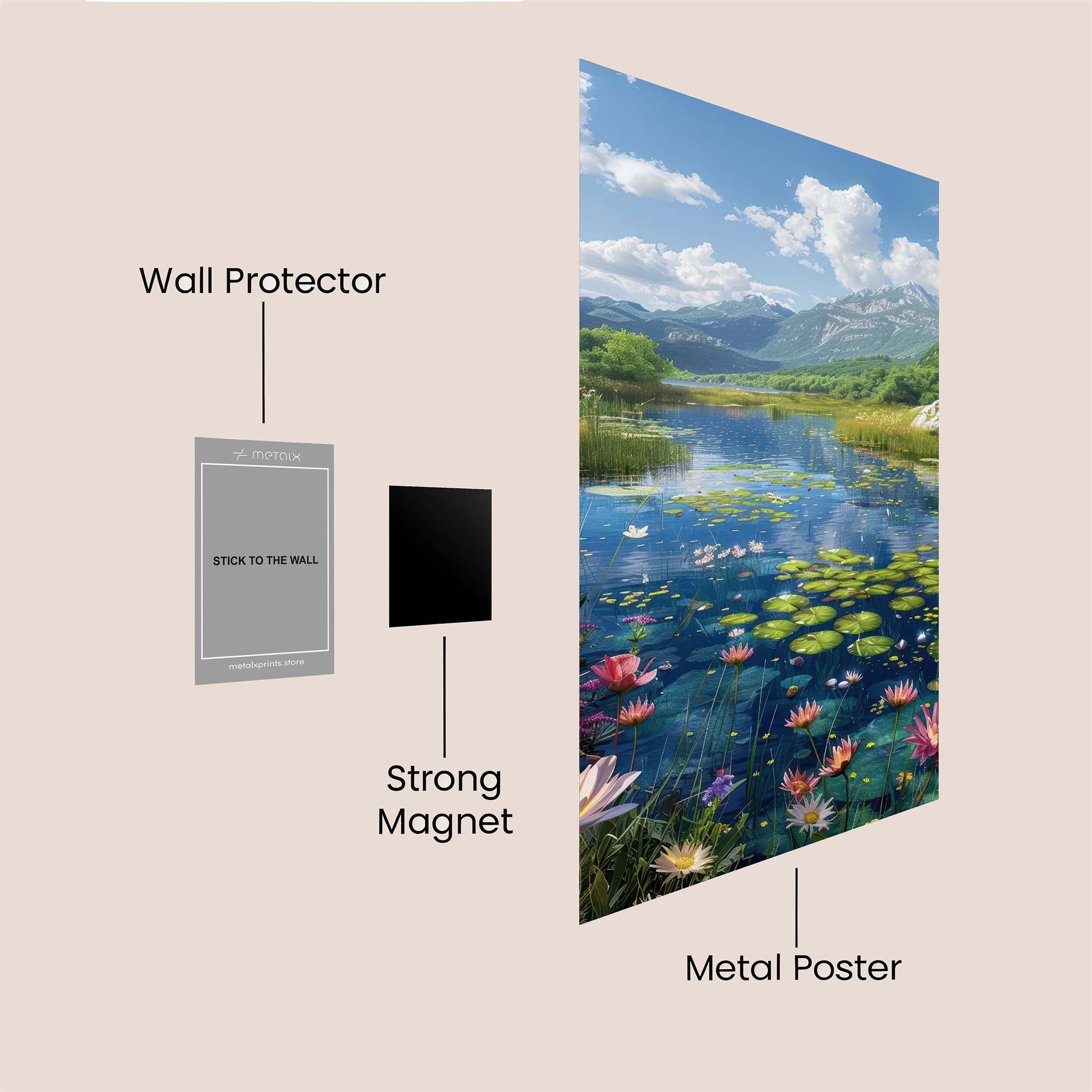 Mountain Serenity Safe Wall Magnetic / M