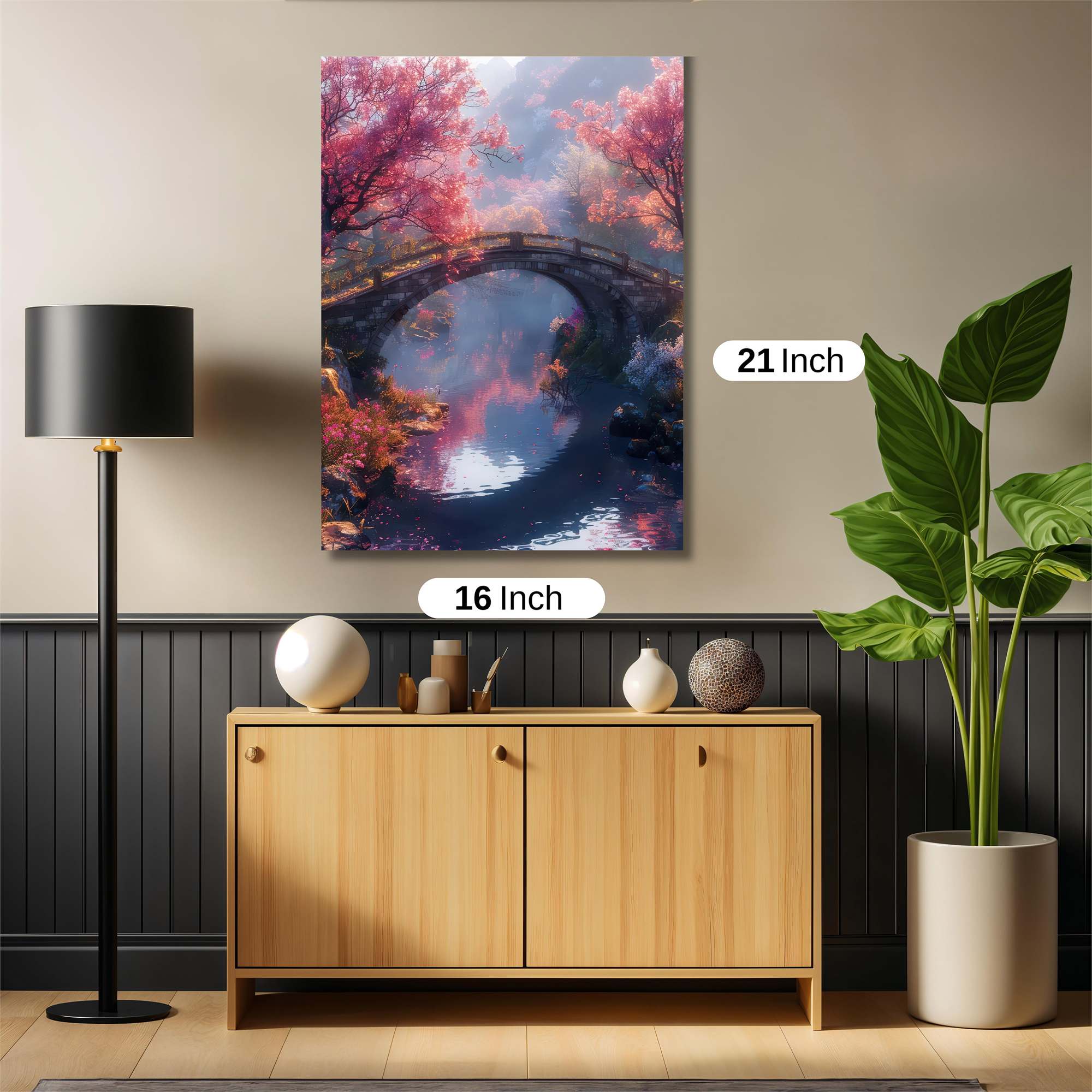 Moonlit Bridge Safe Wall Magnetic / M