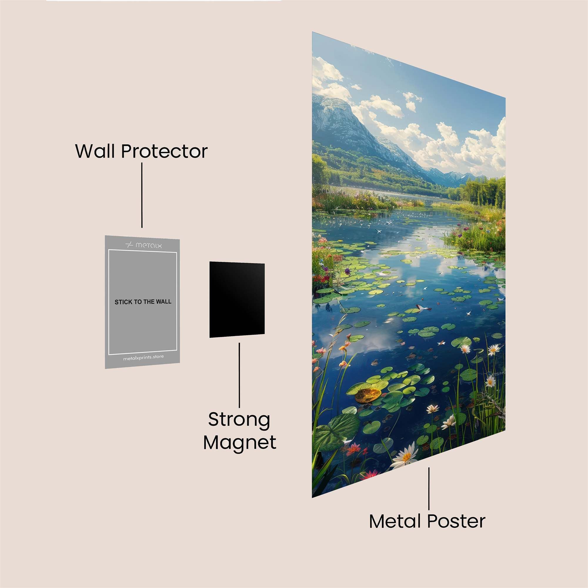 Mountain Serenity Safe Wall Magnetic / M