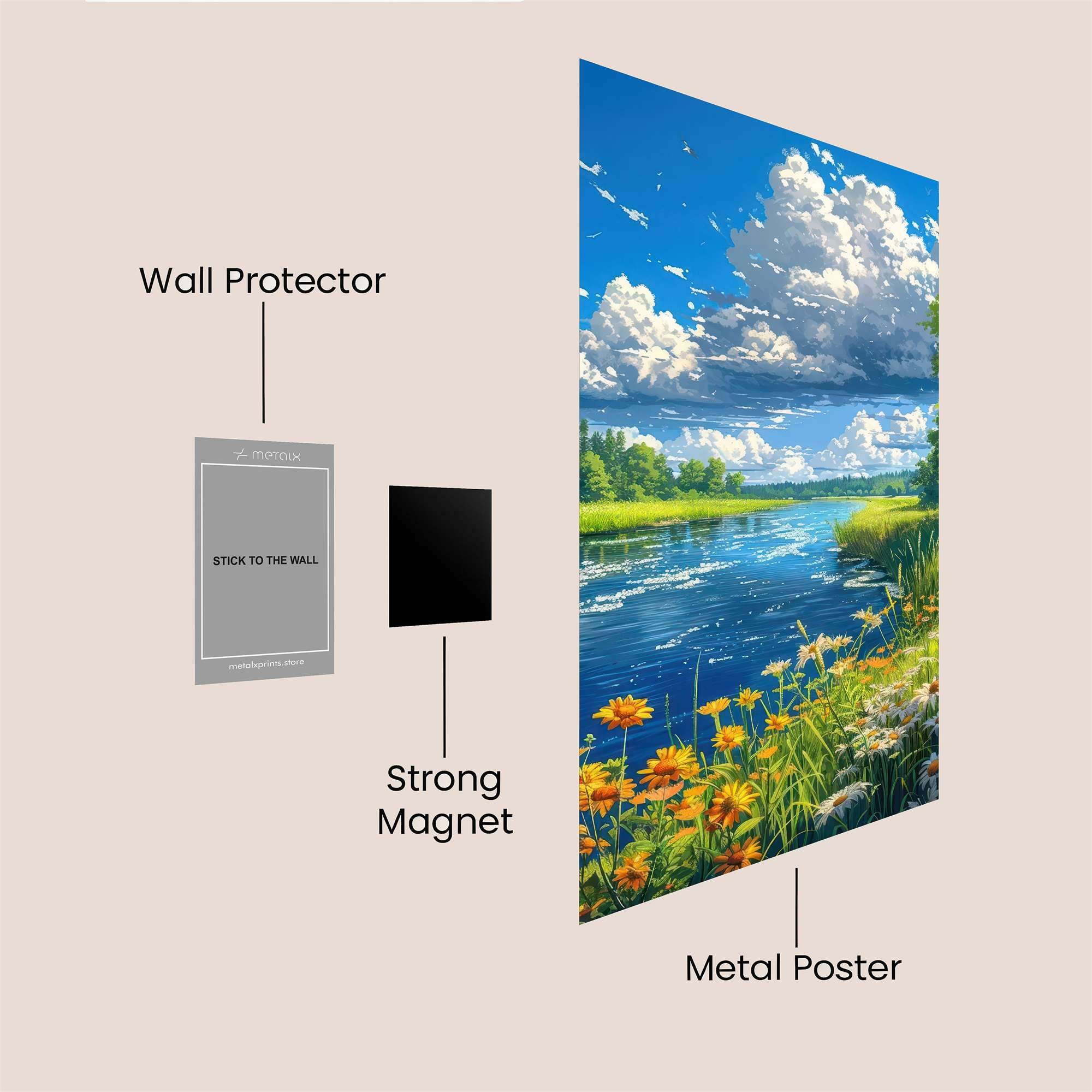 River Serenity Safe Wall Magnetic / M