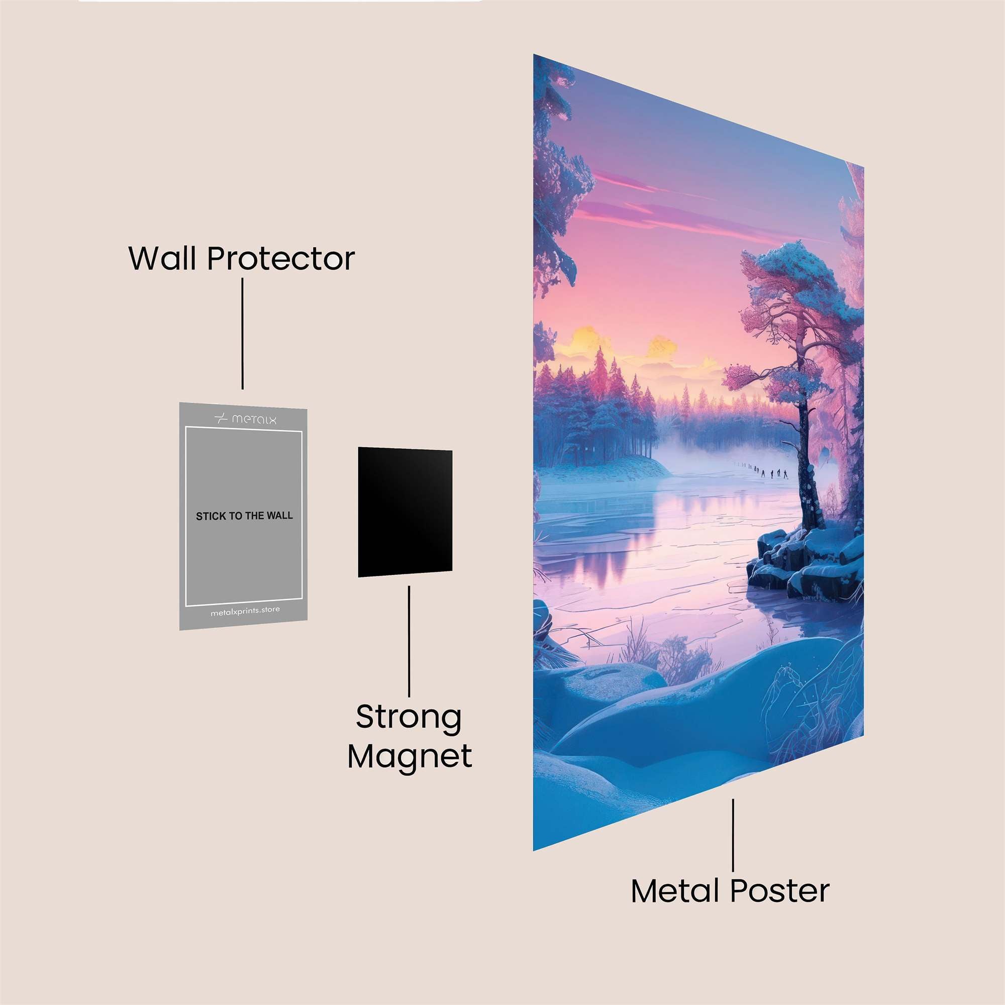 Winter Serenity Safe Wall Magnetic / M