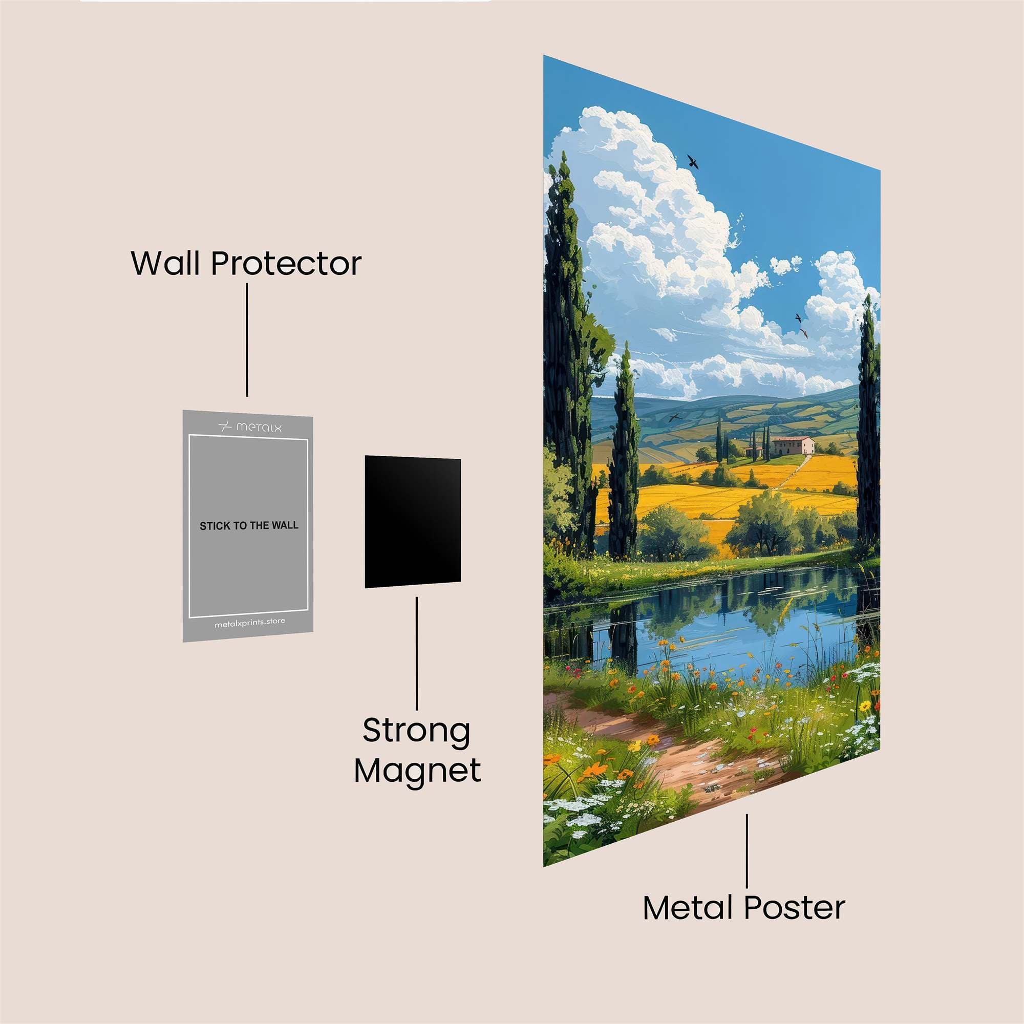 Tuscan Serenity Safe Wall Magnetic / M