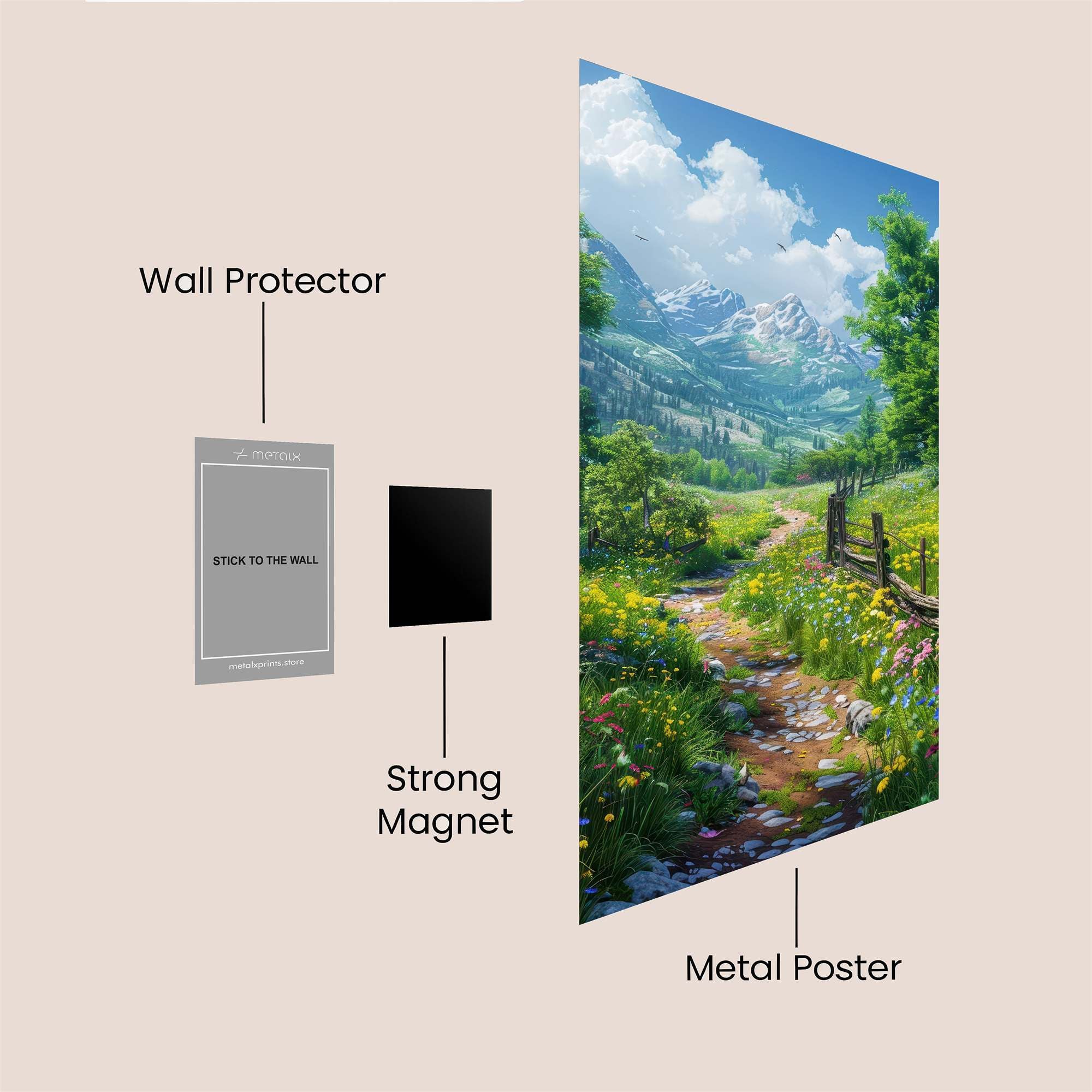 Mountain Serenity Safe Wall Magnetic / M
