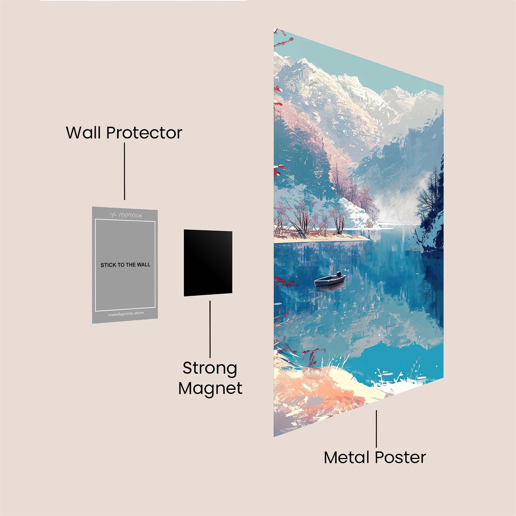 Mountain Serenity Safe Wall Magnetic / M