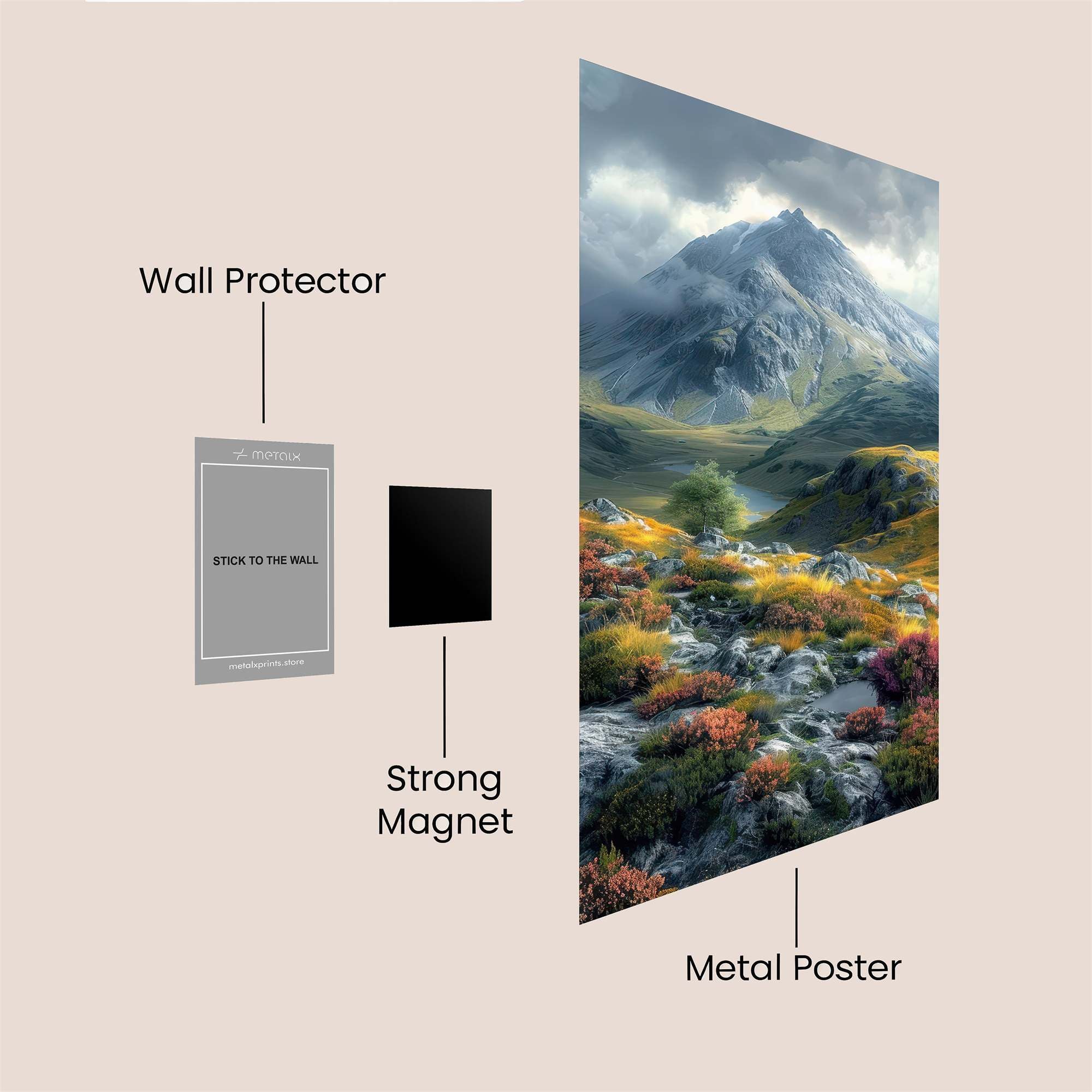 Mountain Serenity Safe Wall Magnetic / M
