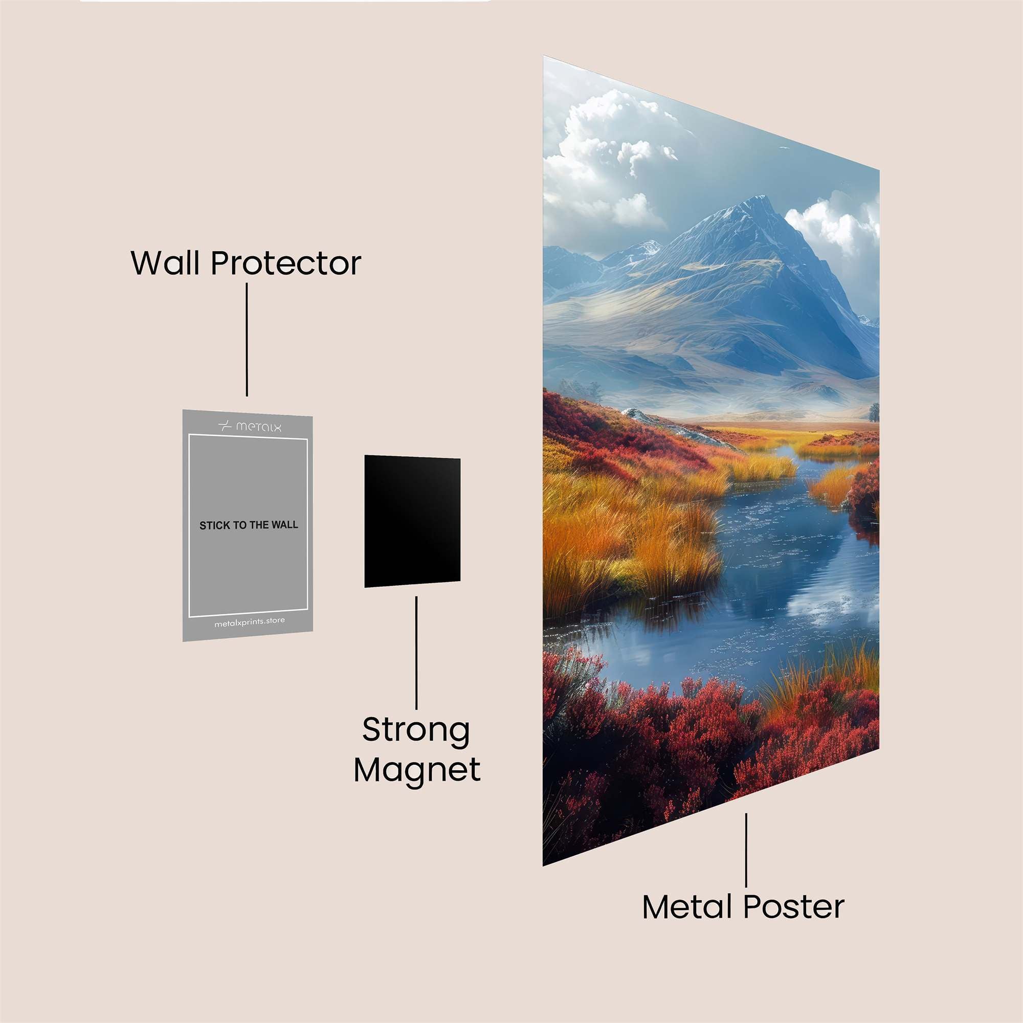 Mountain Serenity Safe Wall Magnetic / M