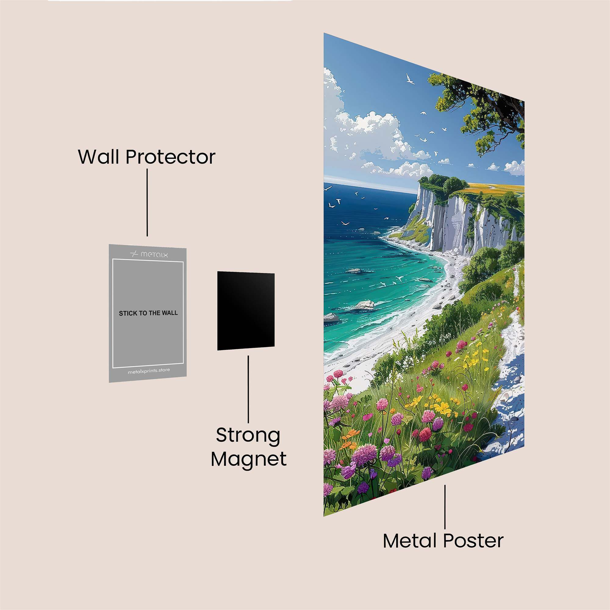 Cliffs Serenity Safe Wall Magnetic / M