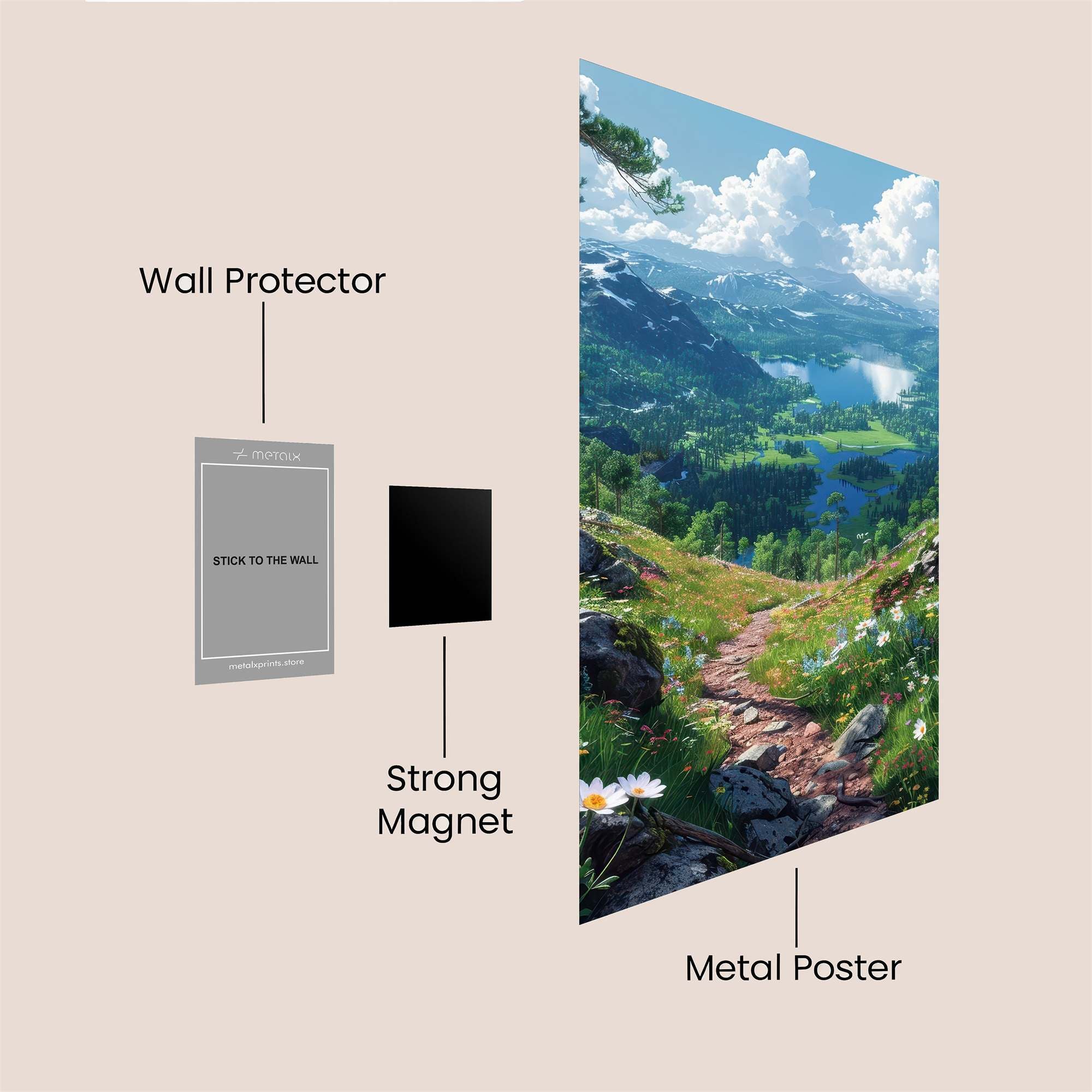 Nature's Serenity Safe Wall Magnetic / M
