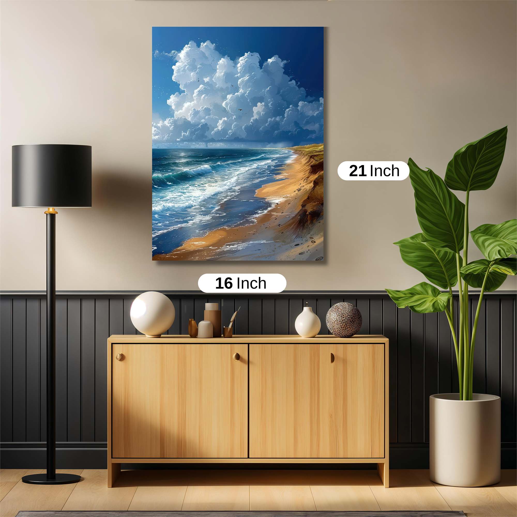 Coastal Serenity Safe Wall Magnetic / M