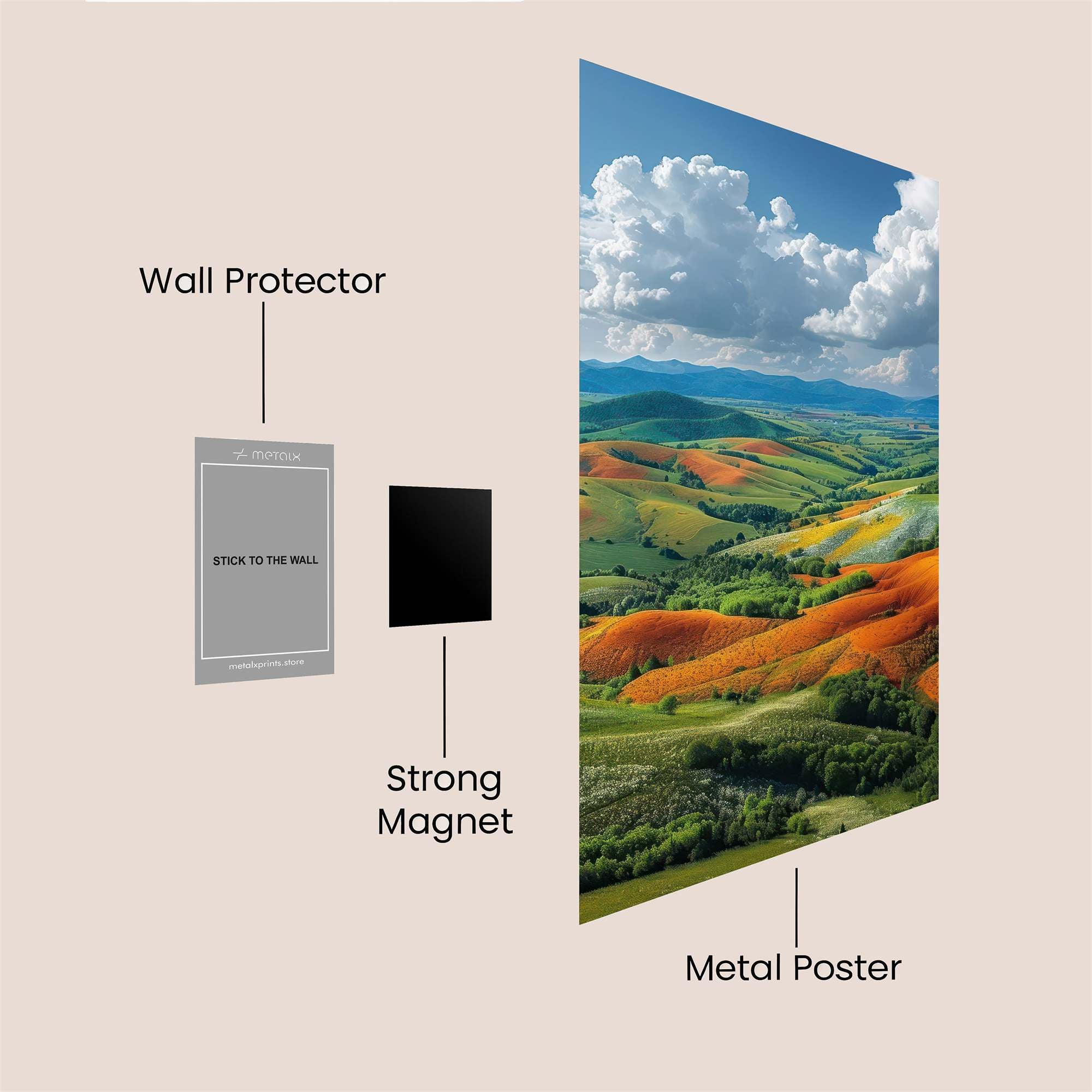 Hills Harmony Safe Wall Magnetic / M