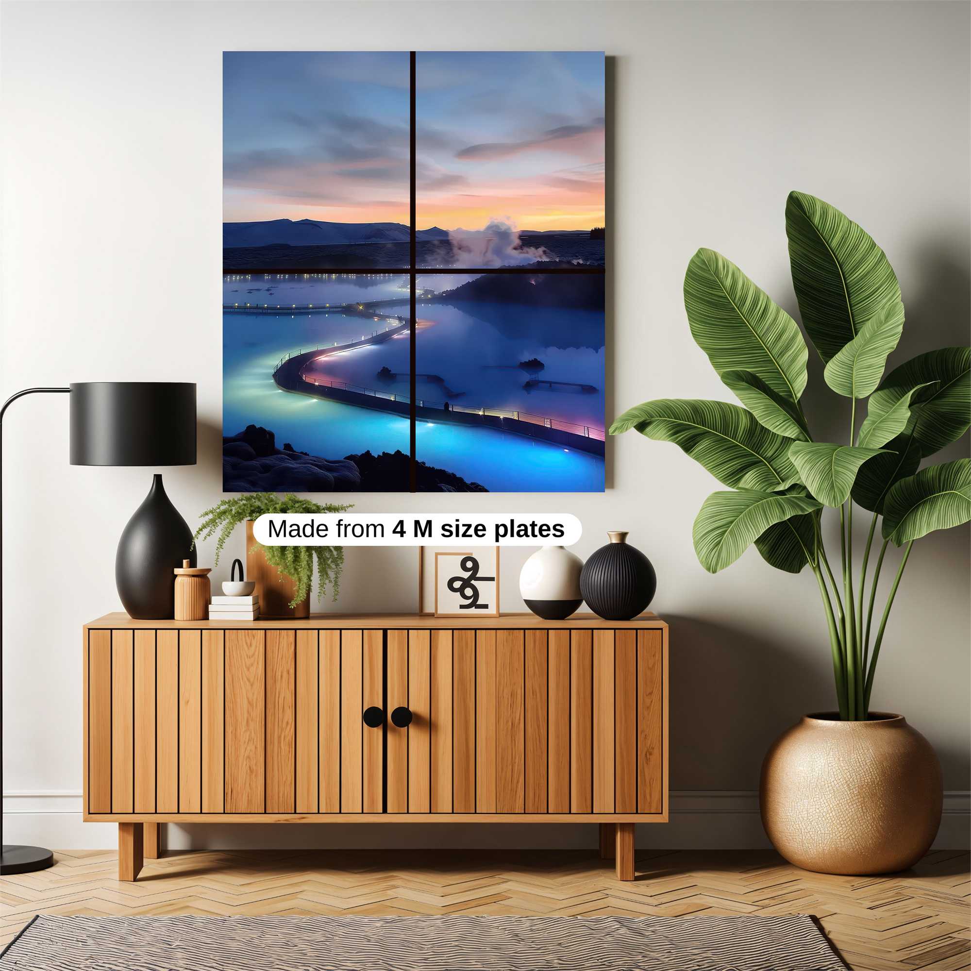 Blue Lagoon Serene Safe Wall Magnetic / M