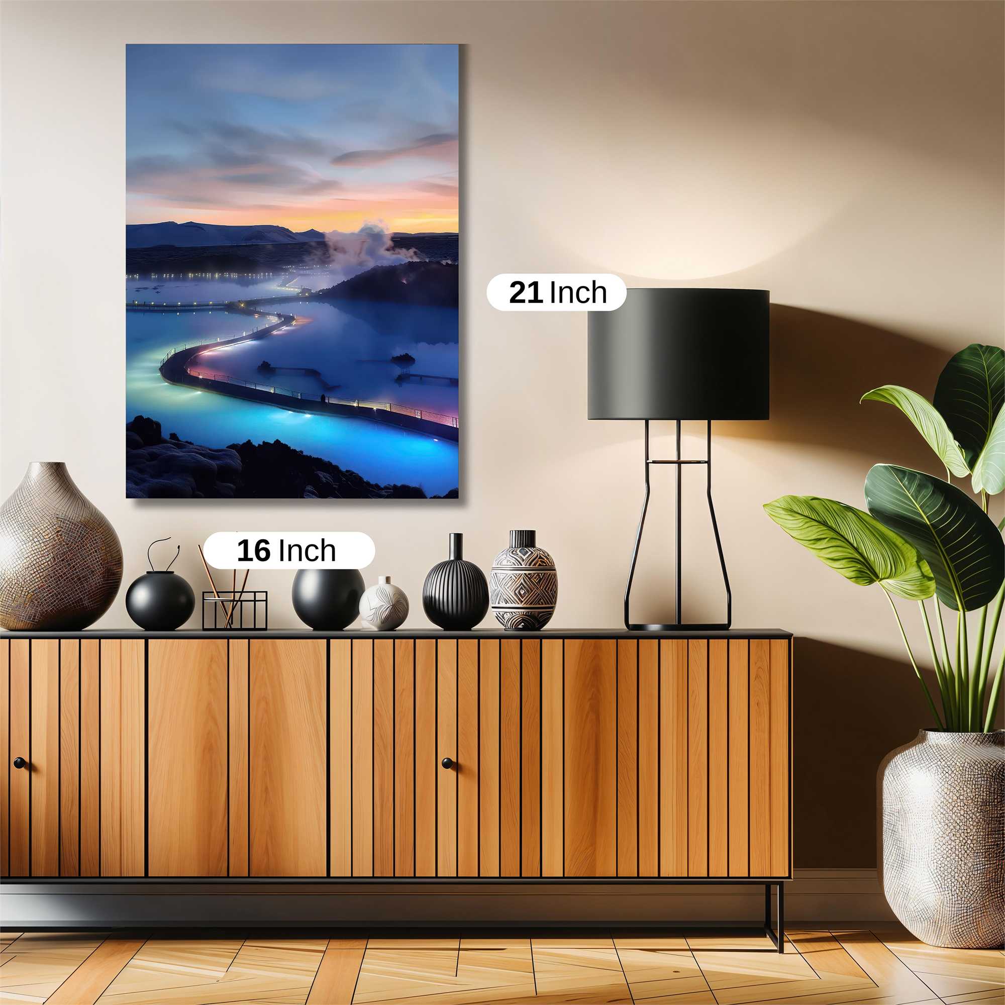 Blue Lagoon Serene Safe Wall Magnetic / M