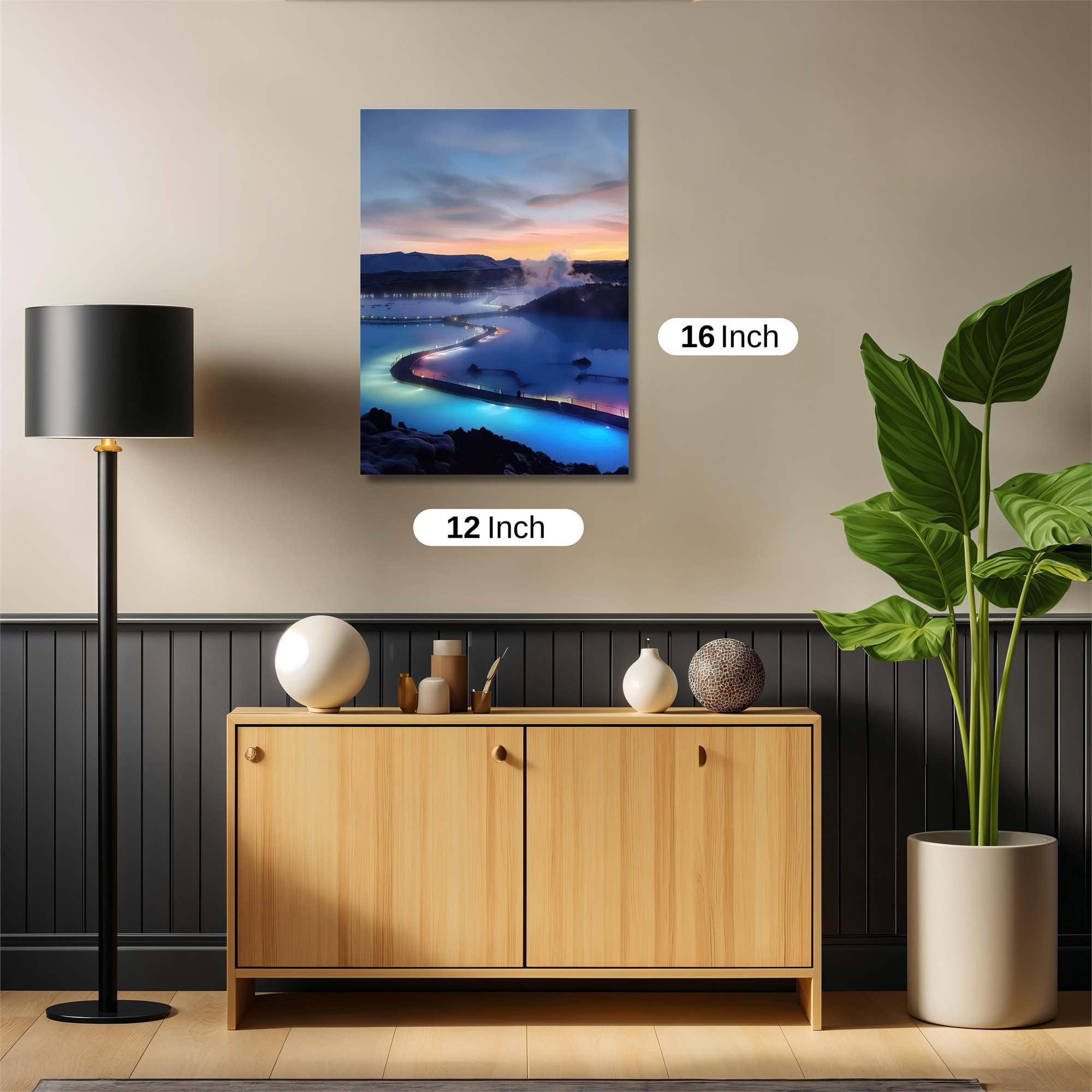 Blue Lagoon Serene Safe Wall Magnetic / M