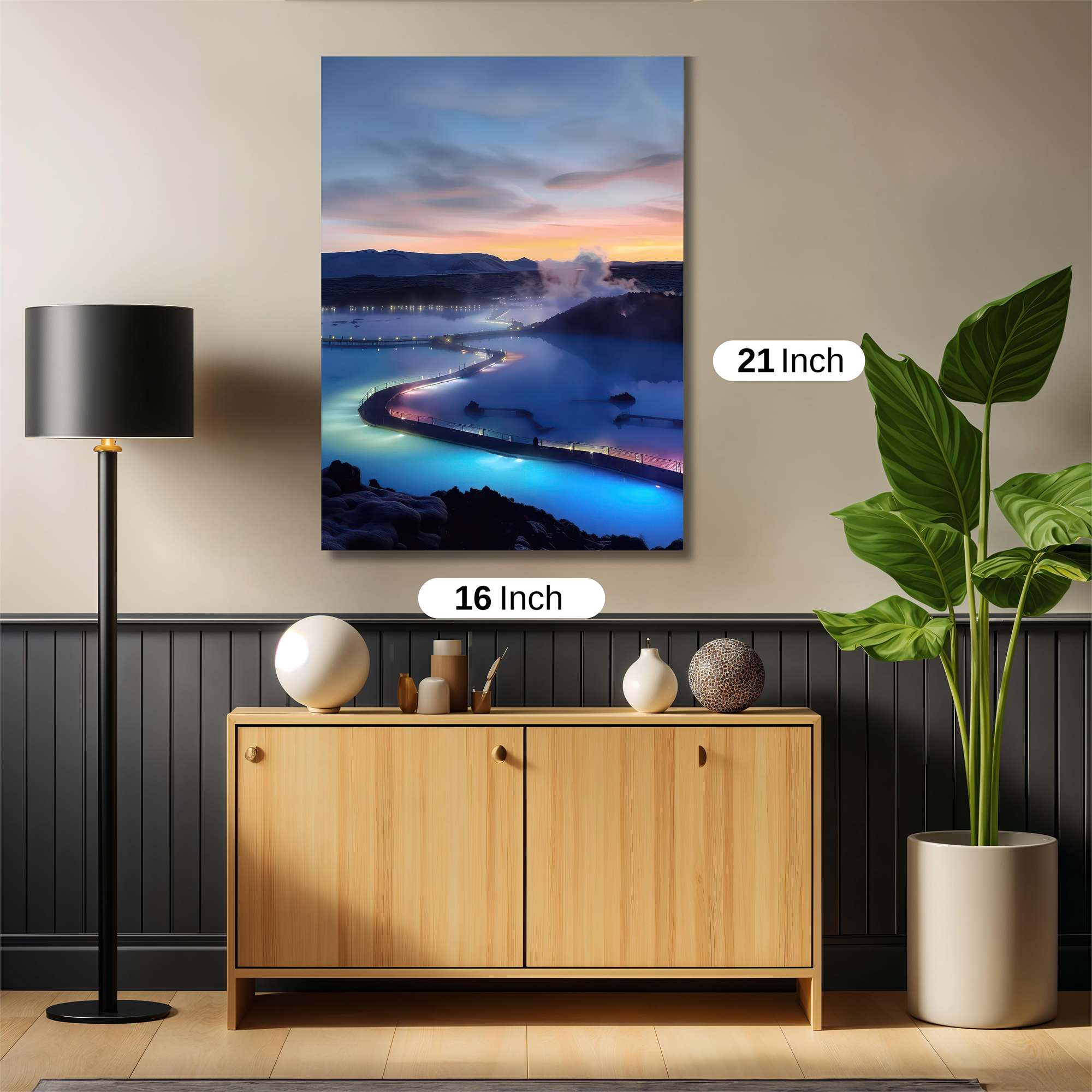 Blue Lagoon Serene Safe Wall Magnetic / M